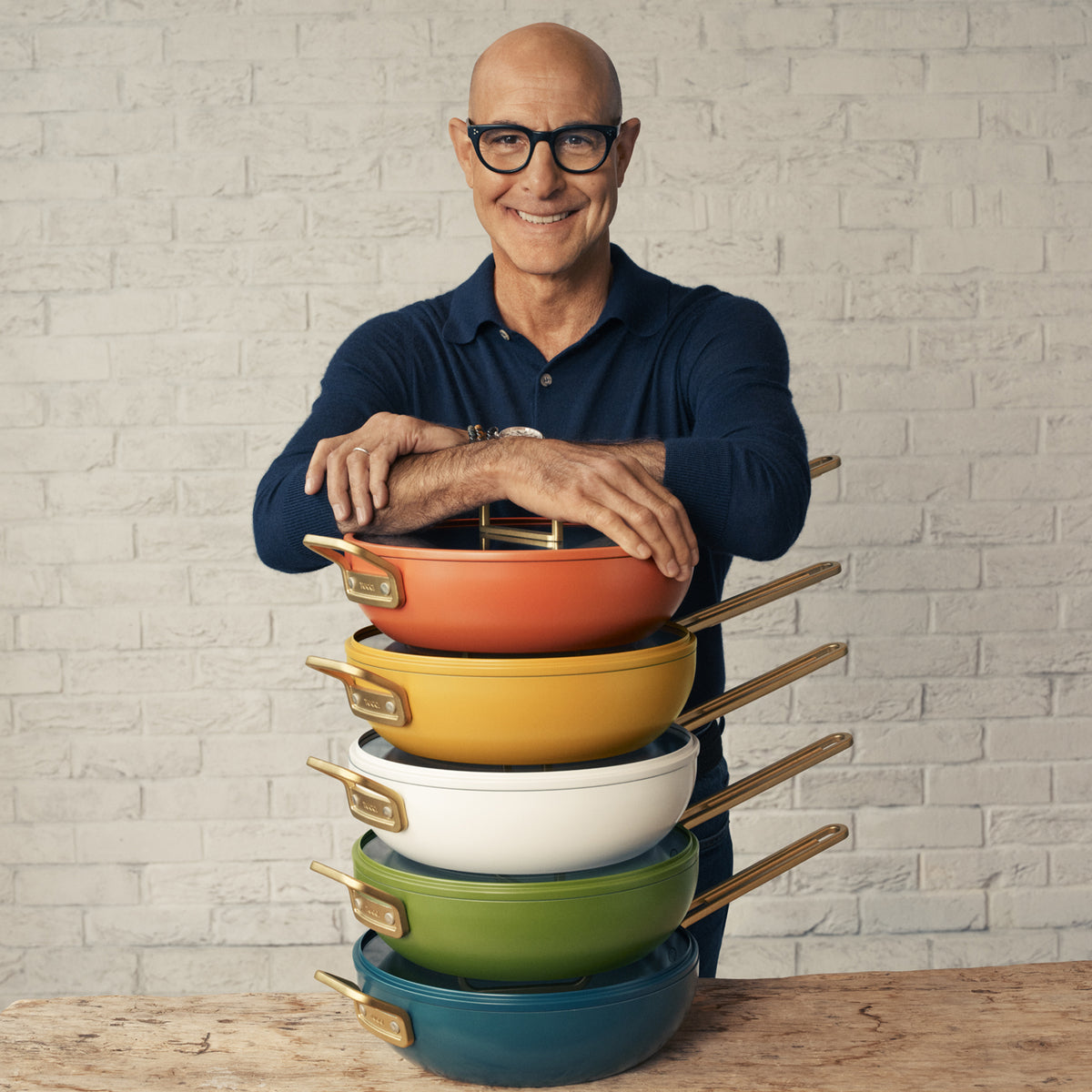 Stanley Tucci™ Ceramic Nonstick 4.5-Quart Stanley Pan Jr. | Roma Gold - Image 11
