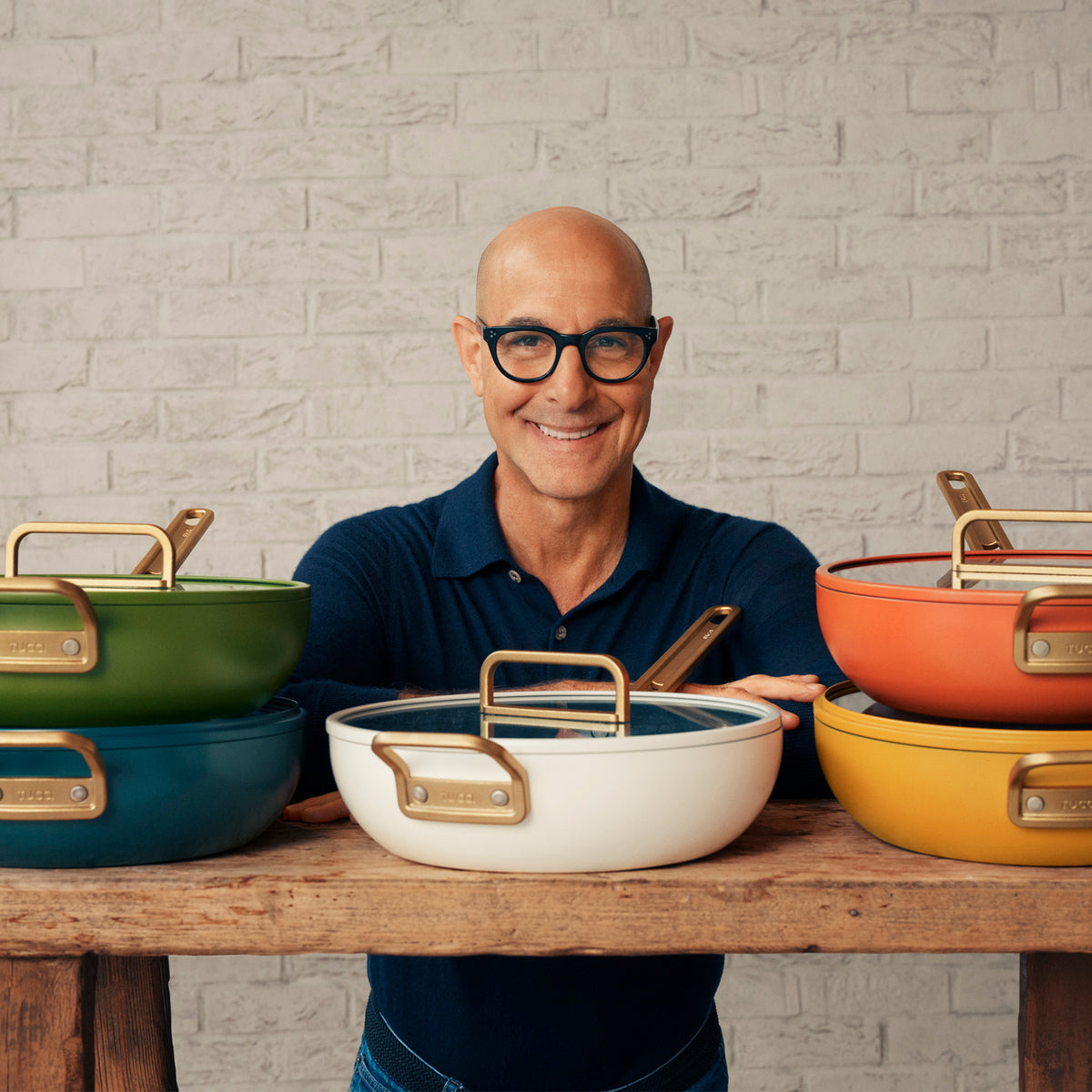 Stanley Tucci™ Ceramic Nonstick 4.5-Quart Stanley Pan Jr. | Roma Gold - Image 12