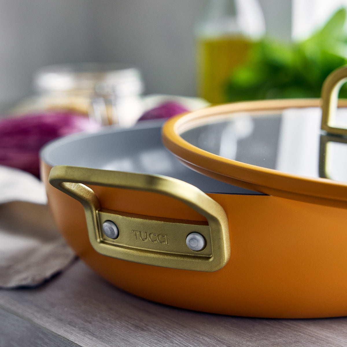 Stanley Tucci™ Ceramic Nonstick 4.5-Quart Stanley Pan Jr. | Roma Gold - Image 7
