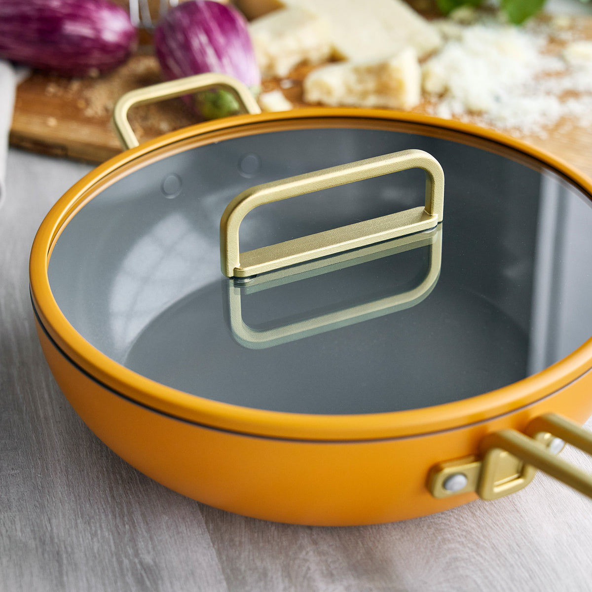 Stanley Tucci™ Ceramic Nonstick 4.5-Quart Stanley Pan Jr. | Roma Gold - Image 8