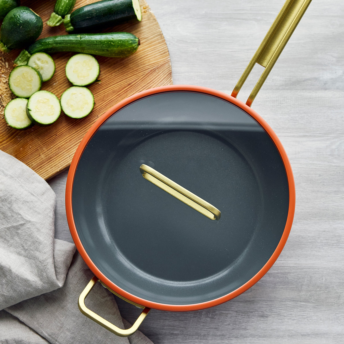 Stanley Tucci™ Ceramic Nonstick 4.5-Quart Stanley Pan Jr. | Amalfi Sunset - Image 6