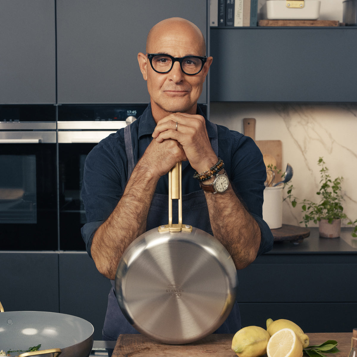 Stanley Tucci™ Mixed Material Stainless Steel 11-Piece Cookware Set - Image 5