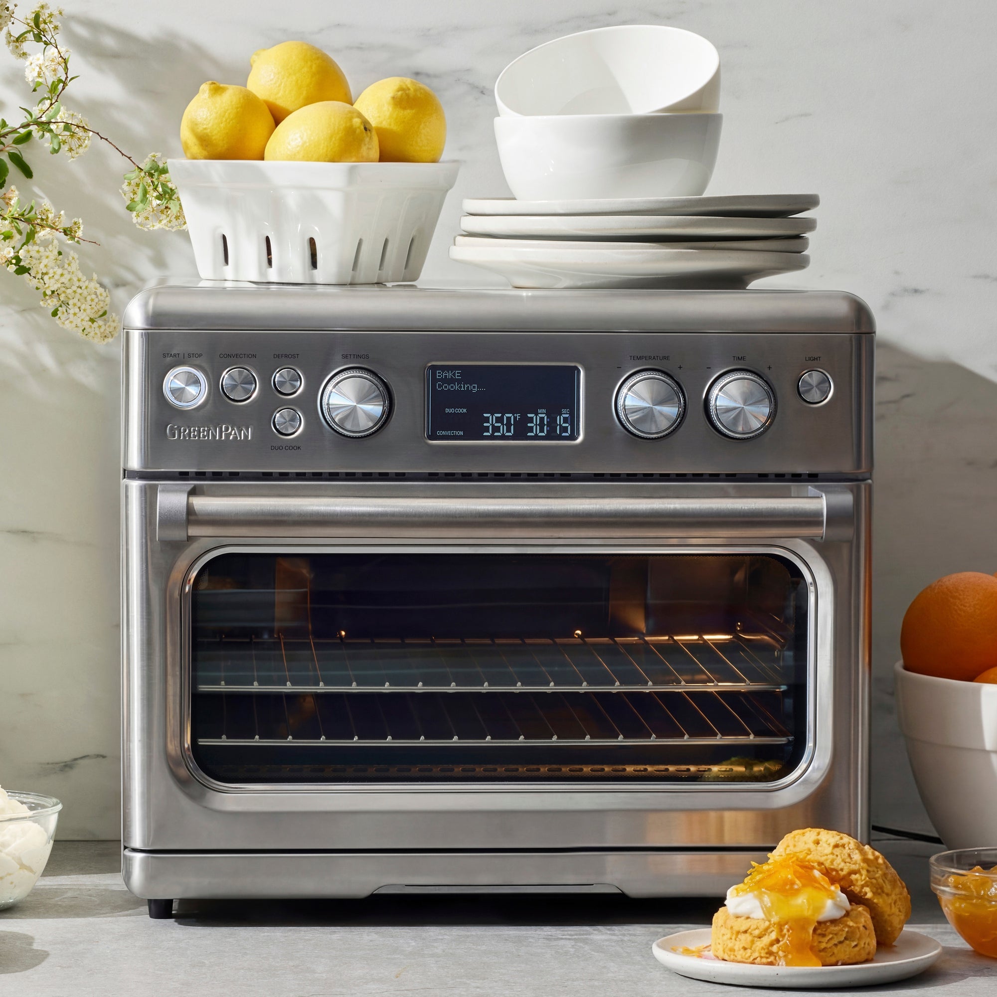 Elite Convection Air Fryer Toaster Oven | Premiere Stainless Steel - Image 18