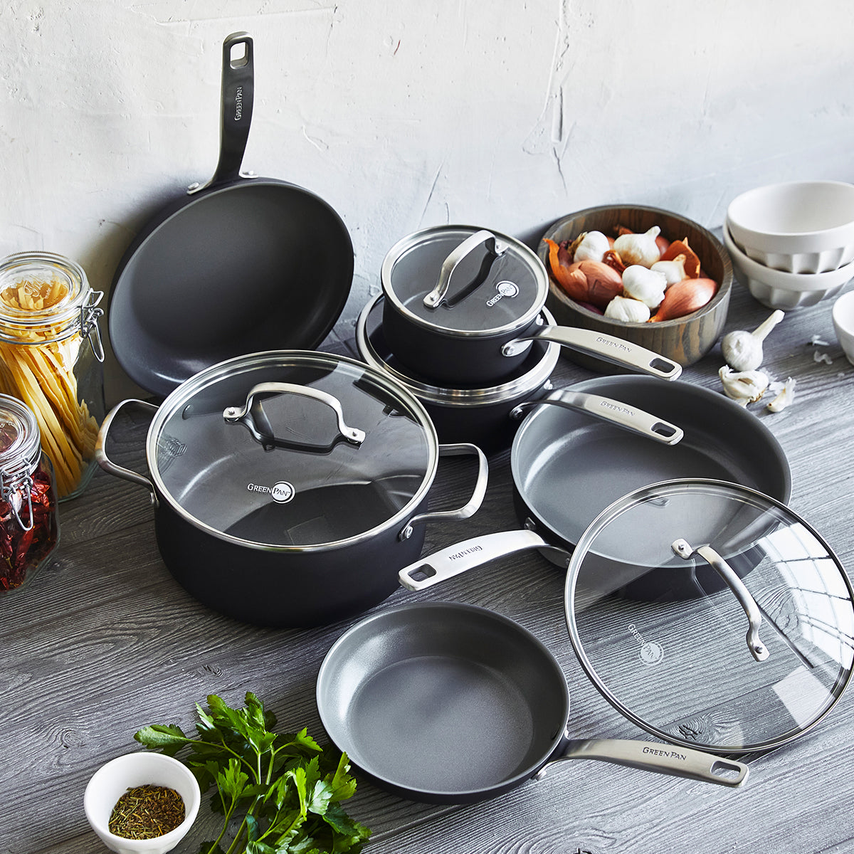 Chatham Ceramic Nonstick 10-Piece Cookware Set - Image 3