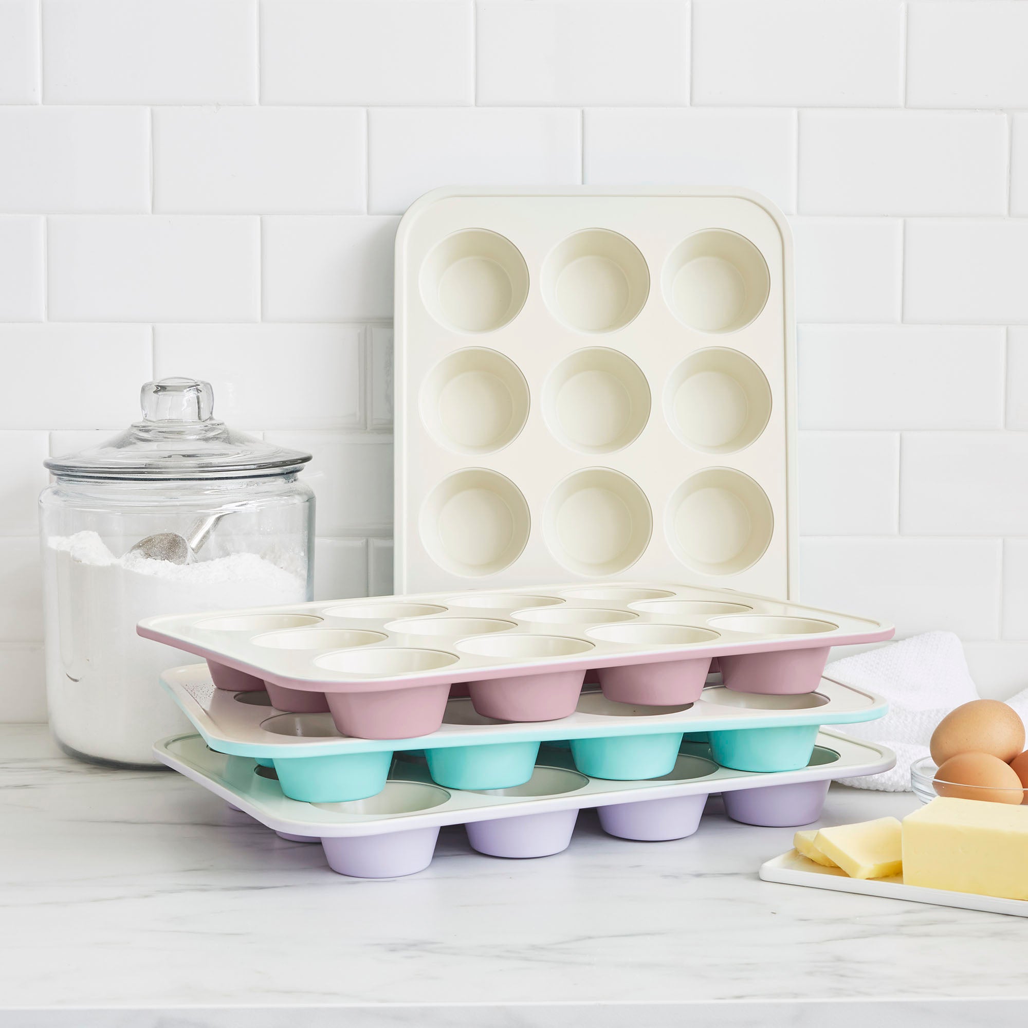 GreenLife Ceramic Nonstick Muffin Pan | Sage Green - Image 9