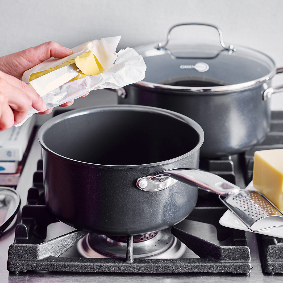 Chatham Black Ceramic Nonstick 11-Piece Cookware Set - Image 4