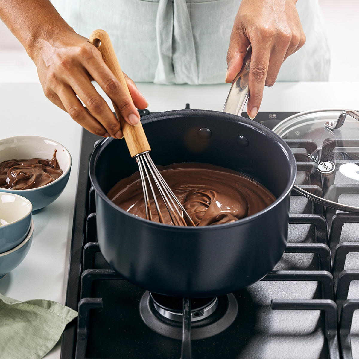 Chatham Black Ceramic Nonstick 5-Piece Cookware Set - Image 6