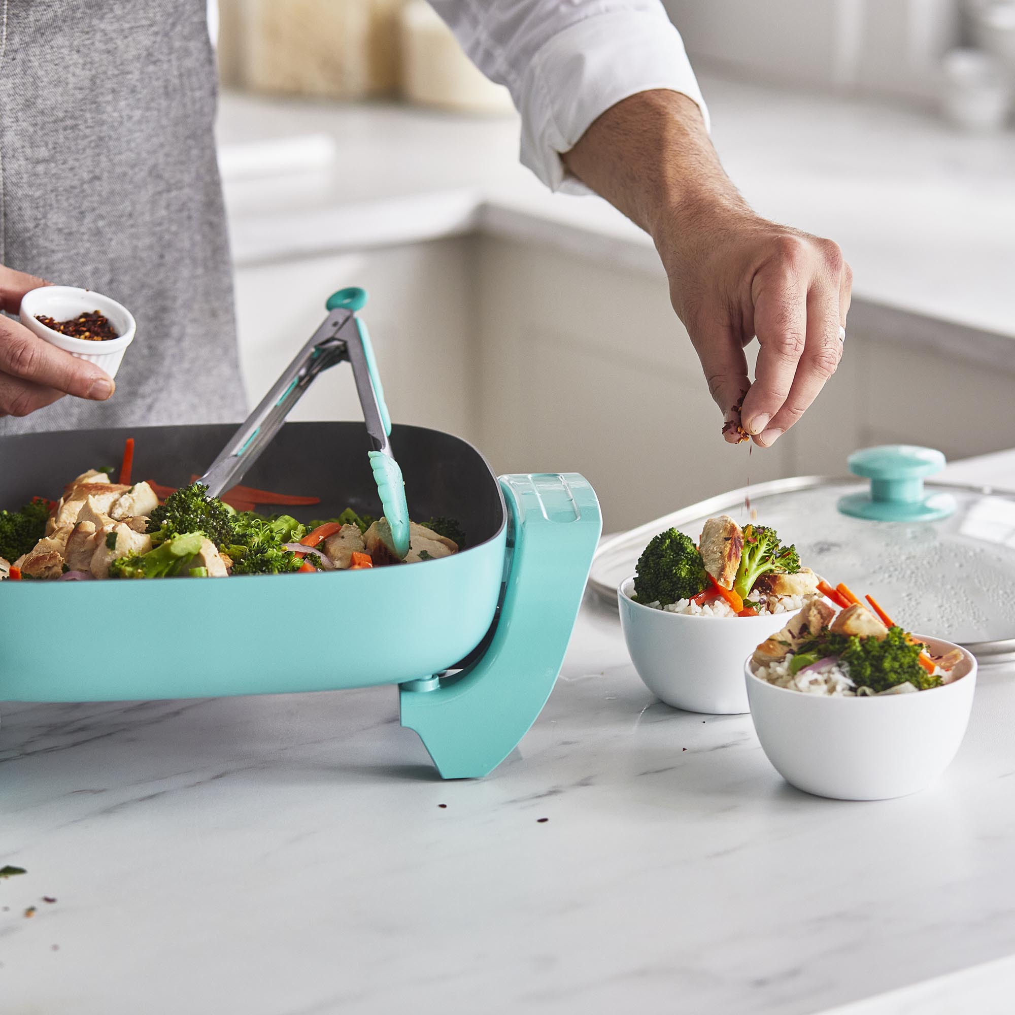 GreenLife Electric Skillet | Turquoise - Image 5