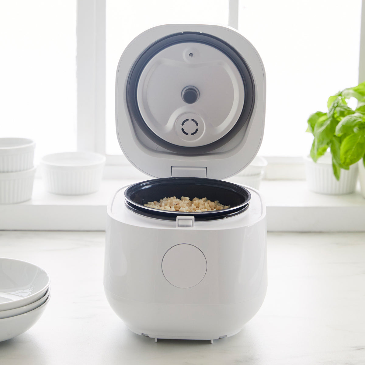GreenLife 4-Cup Rice & Grains Cooker | White - Image 5