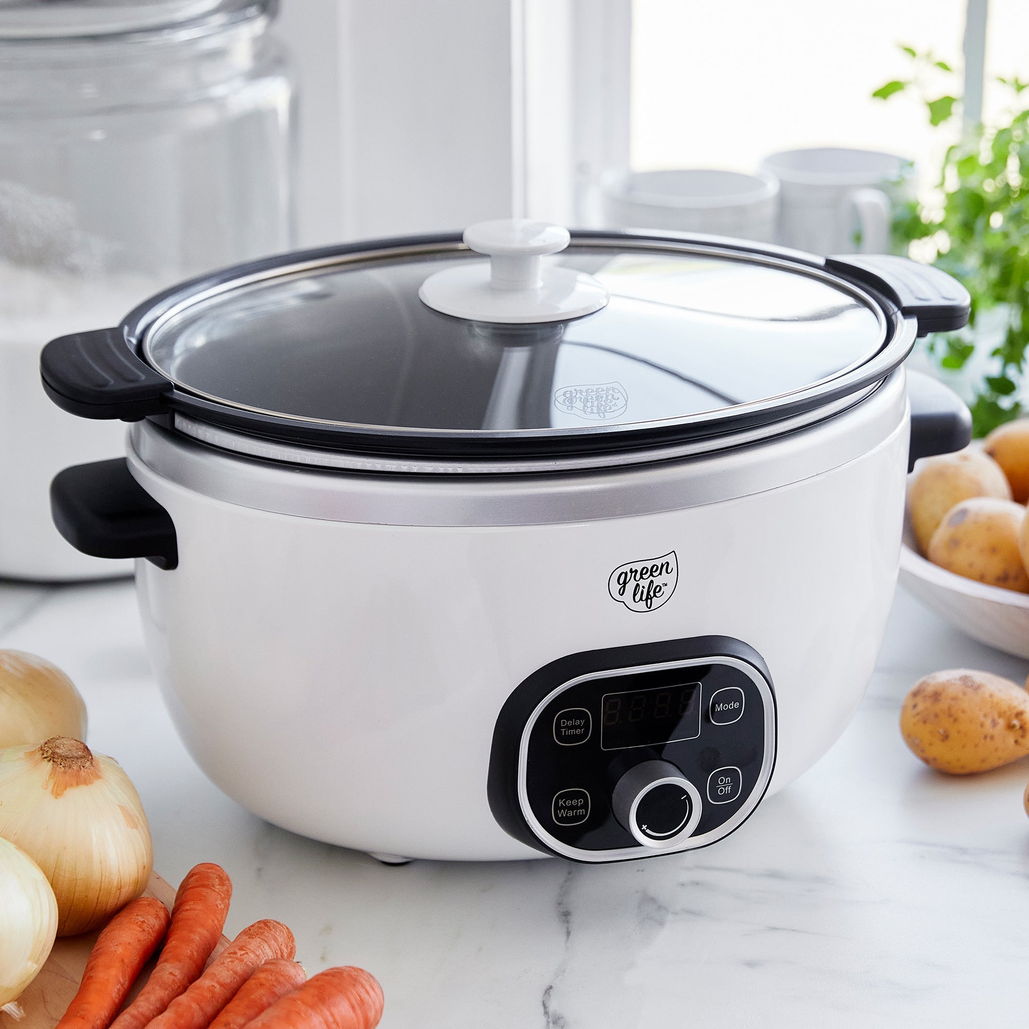 GreenLife Healthy 6-Quart Slow Cooker | White - Image 2