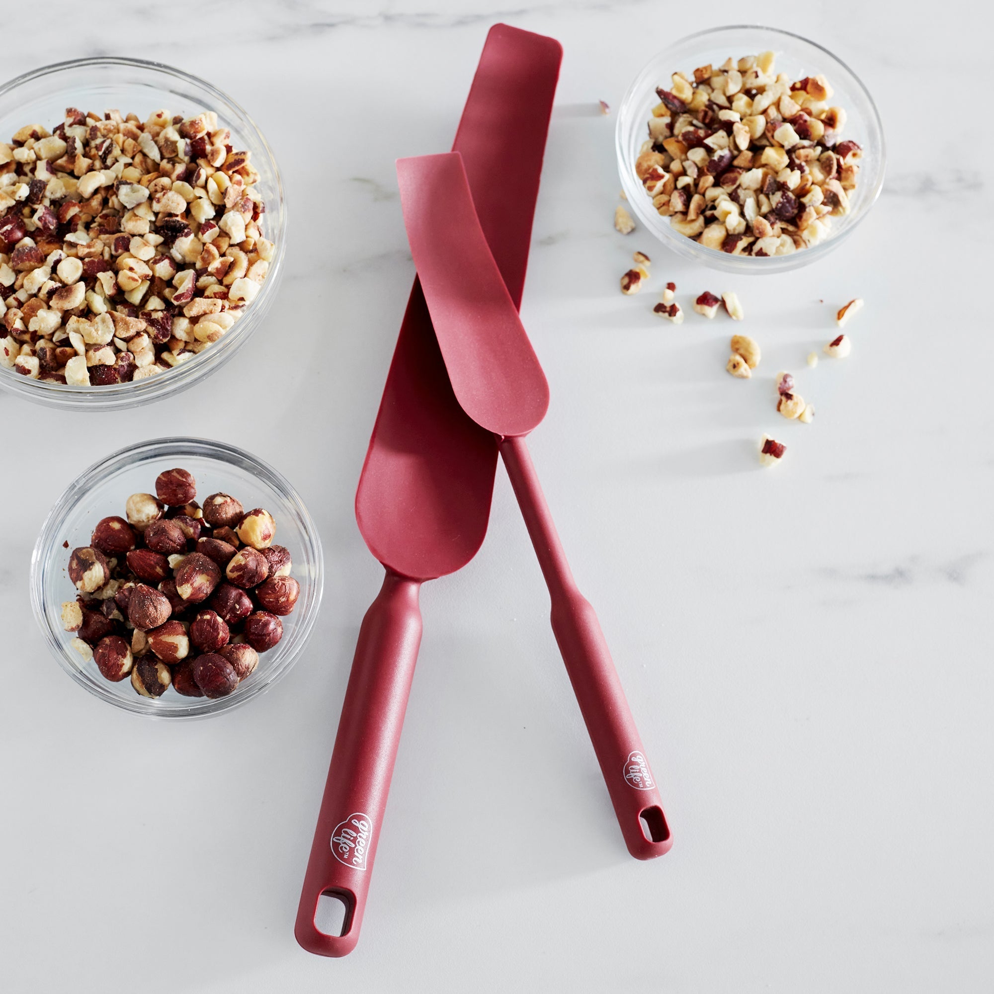 GreenLife Easy Reach Silicone Spatula. 2-Piece Set | Red - Image 2