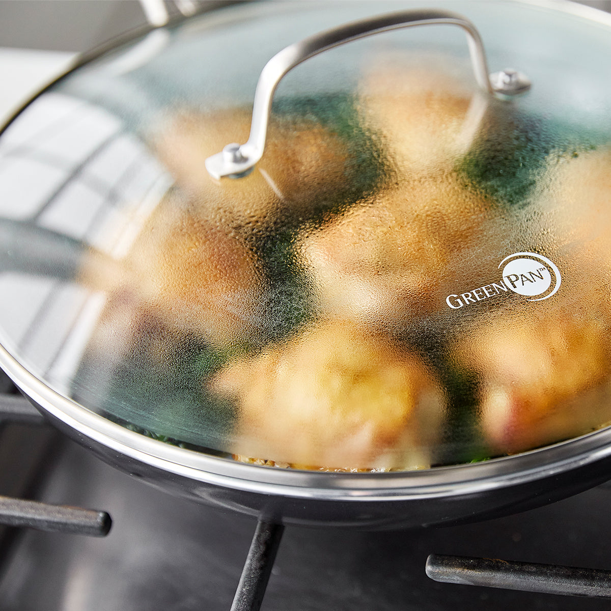 Swift Ceramic Nonstick 12 Frypan with Lid - Image 5