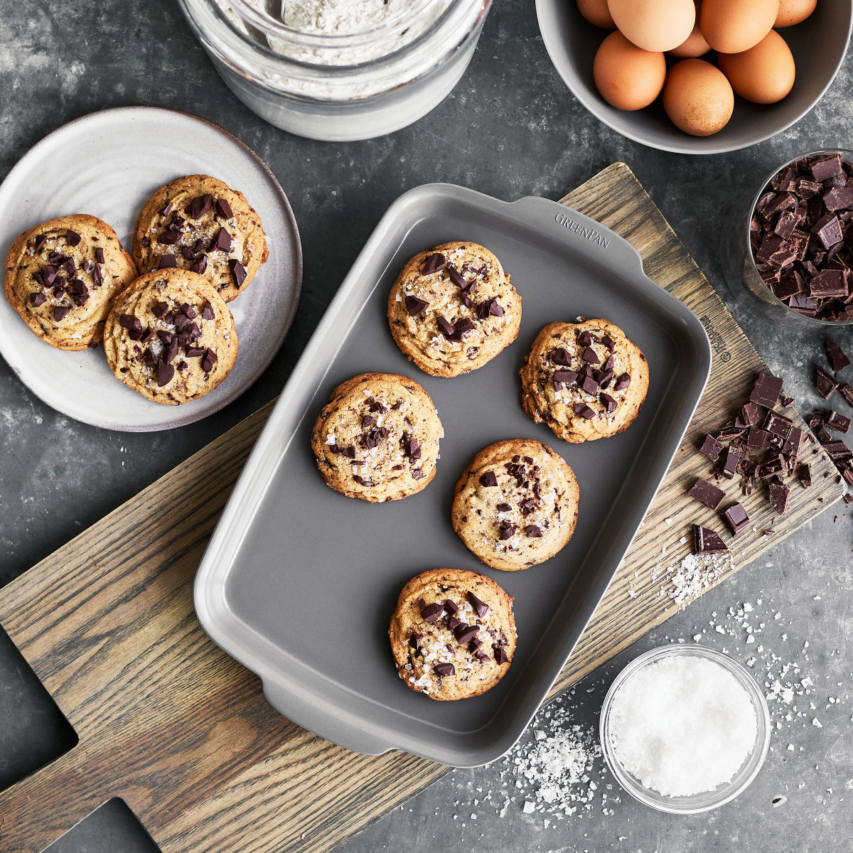 Premiere Ovenware Ceramic Nonstick 5-Piece Set | Gray - Image 5