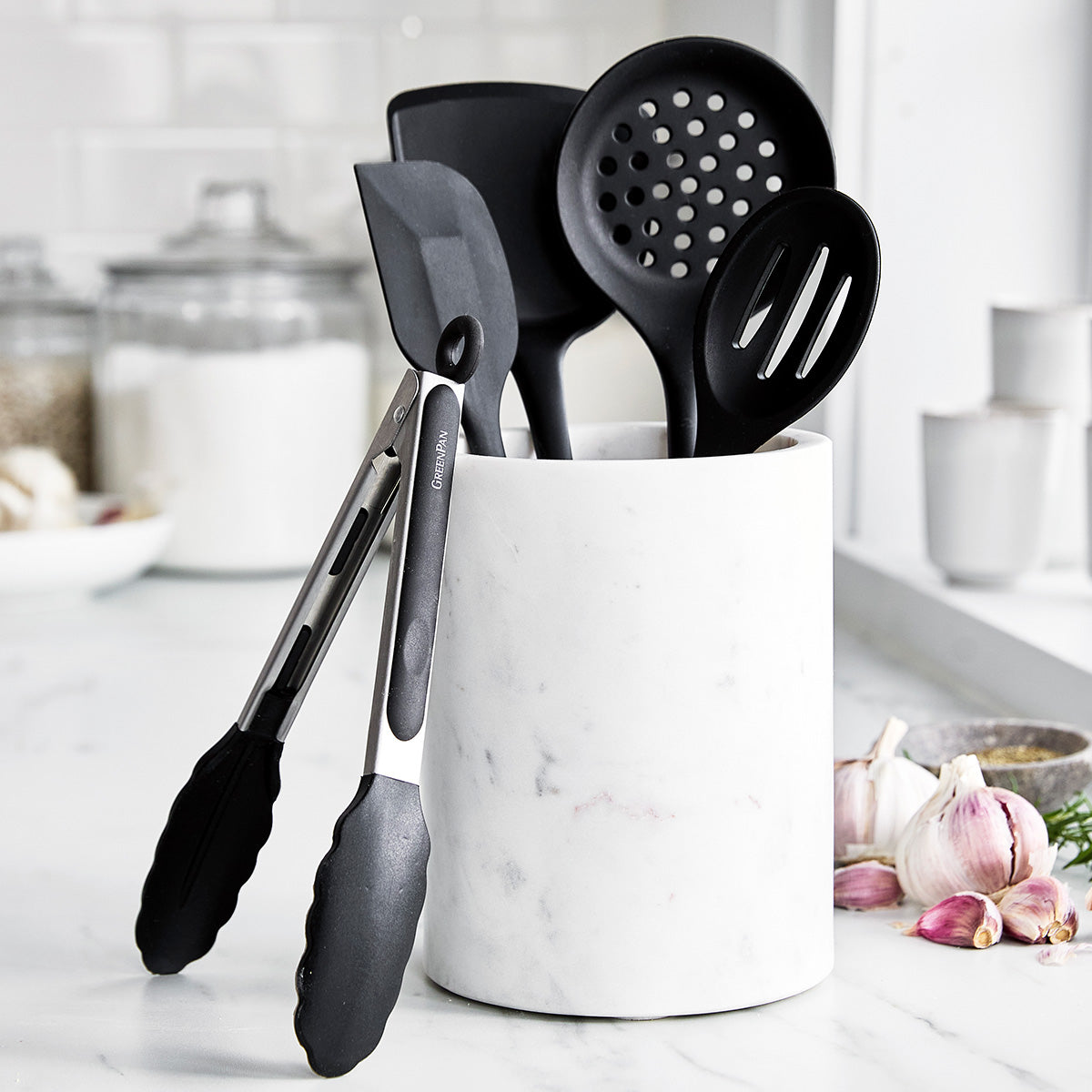 5-Piece Silicone Utensil Set | Black - Image 3