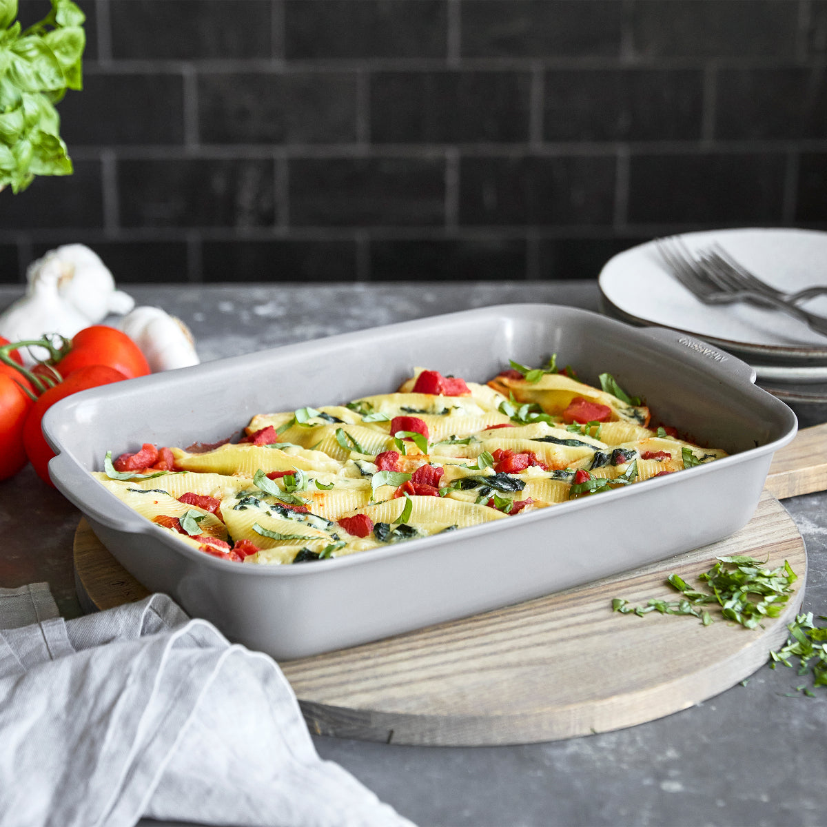 Premiere Ovenware Ceramic Nonstick 13 x 9 Rectangular Baker | Gray - Image 7