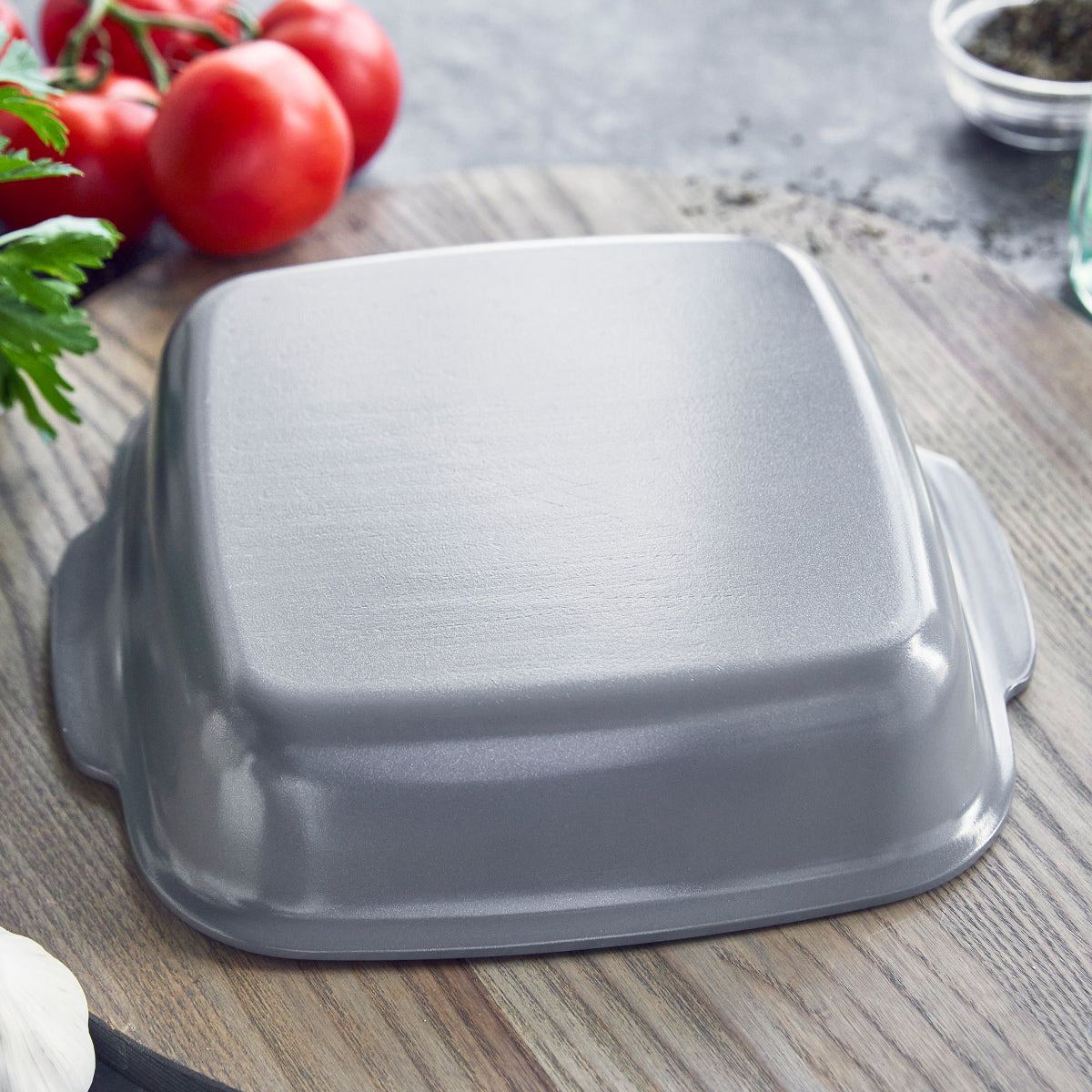 Premiere Ovenware Ceramic Nonstick 8 x 8 Square Baker | Gray - Image 5