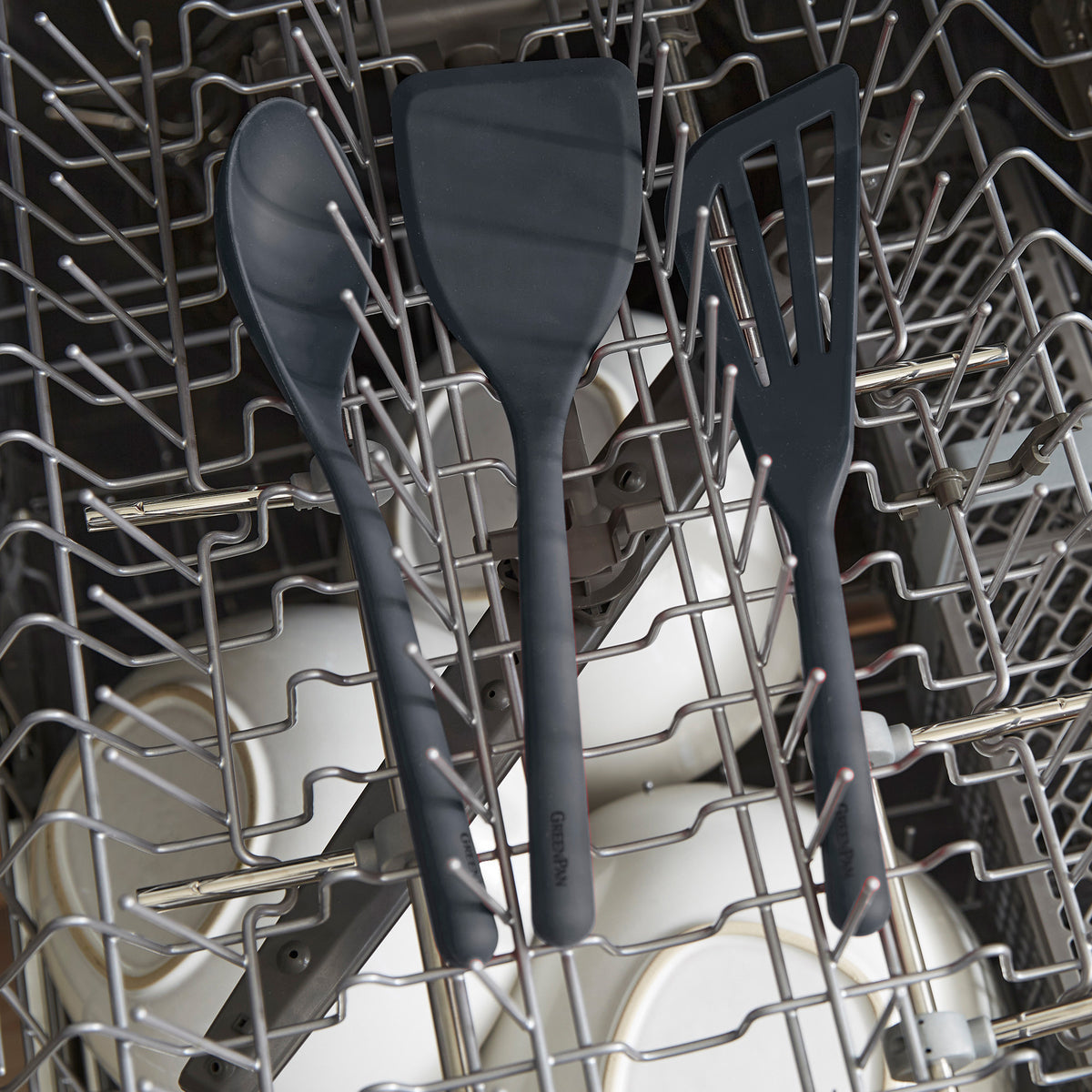 Platinum Silicone Solid Spoon | Taupe - Image 5