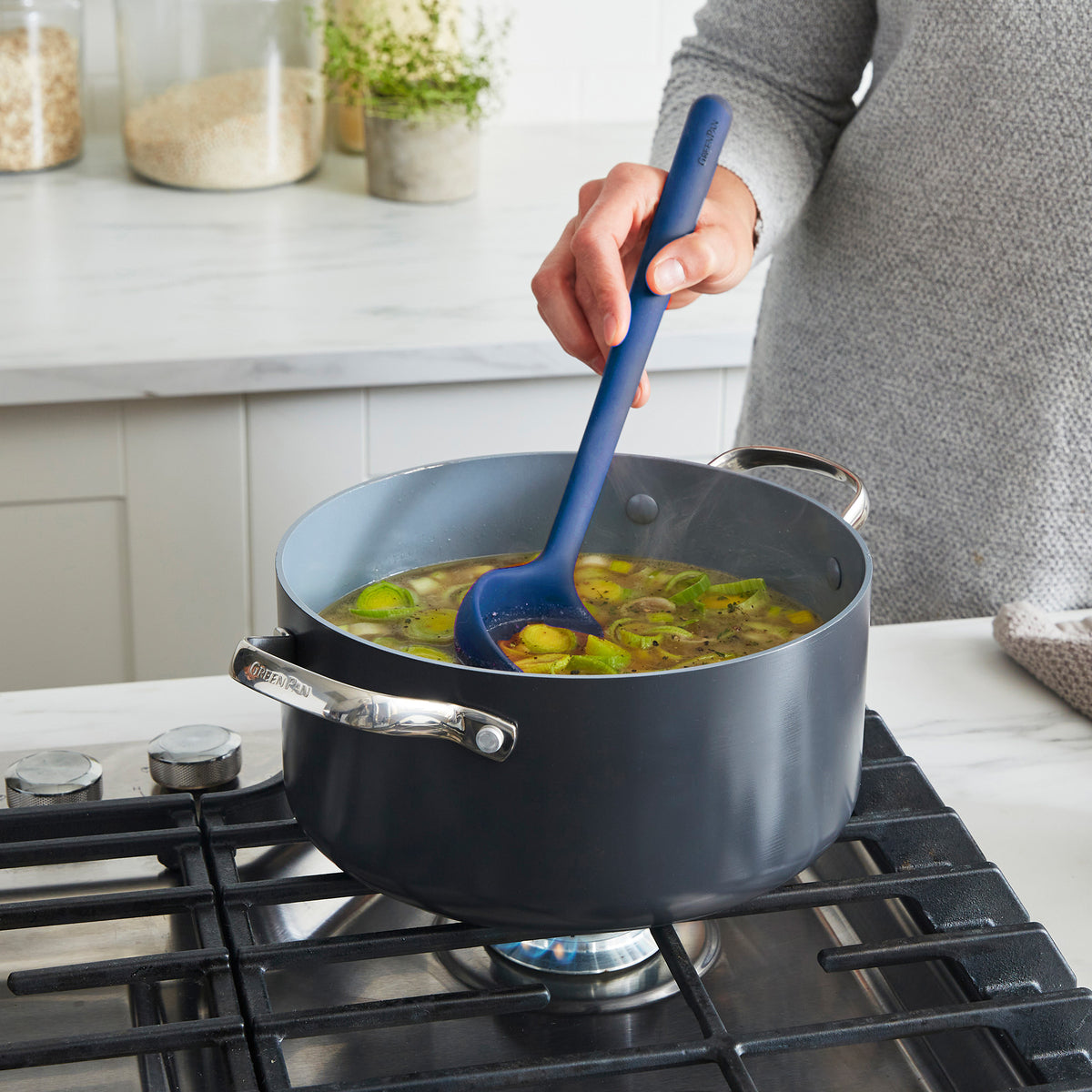 Platinum Silicone Ladle | Navy - Image 3
