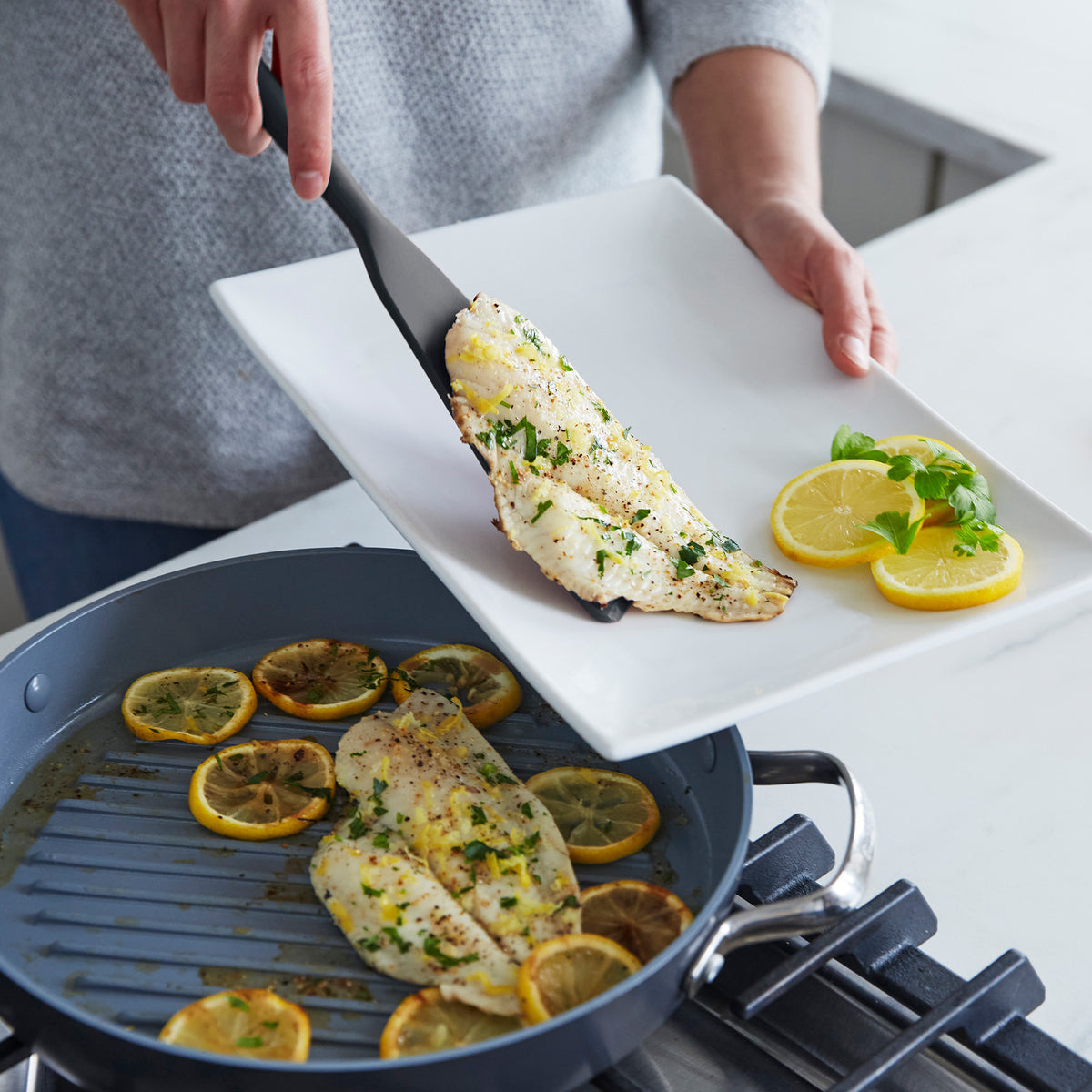 Platinum Silicone Tools 7-Piece Utensil Set | Gray - Image 4