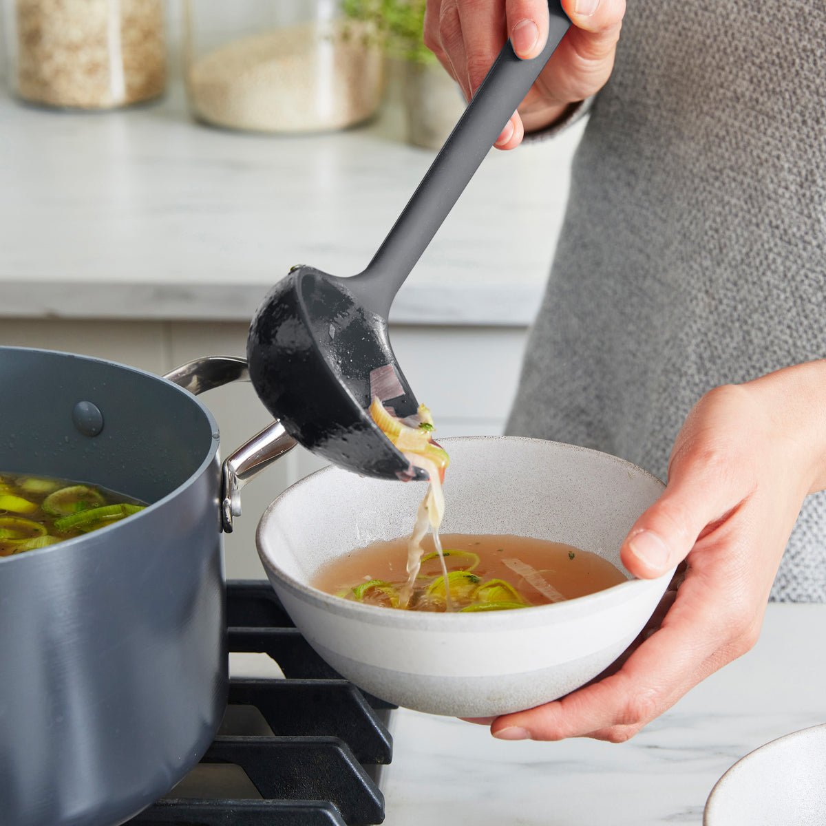 Platinum Silicone Tools 7-Piece Utensil Set | Gray - Image 5