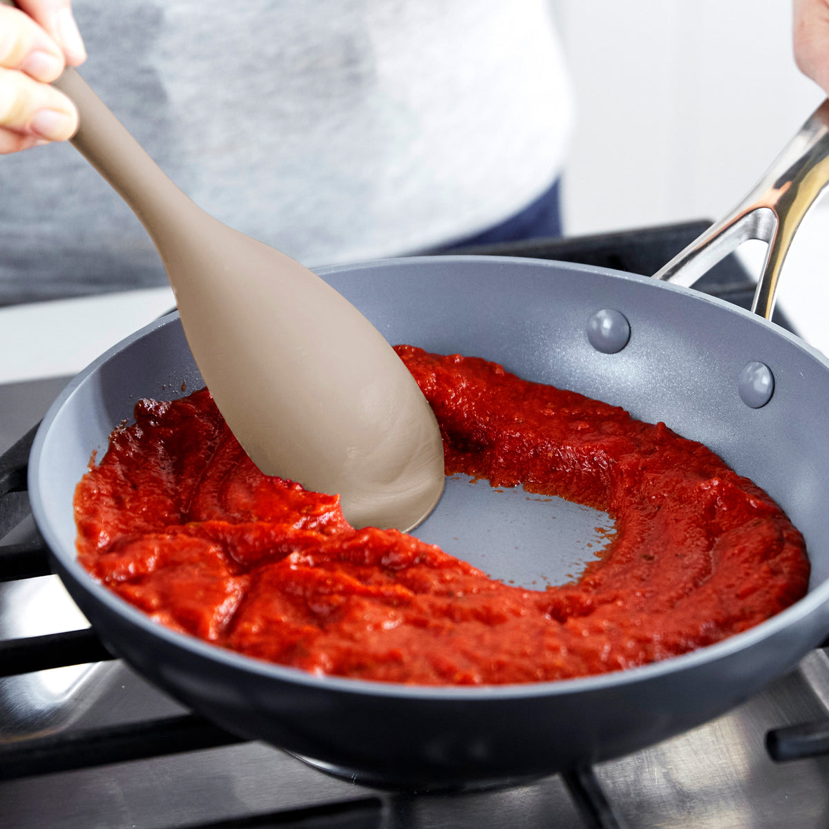 Platinum Silicone Sauté Spoon | Taupe - Image 3