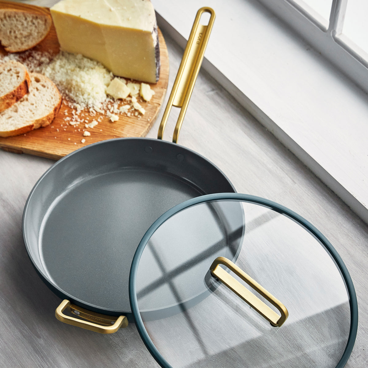 Stanley Tucci™ Ceramic Nonstick 4-Piece Frypan Set | Venetian Teal - Image 7