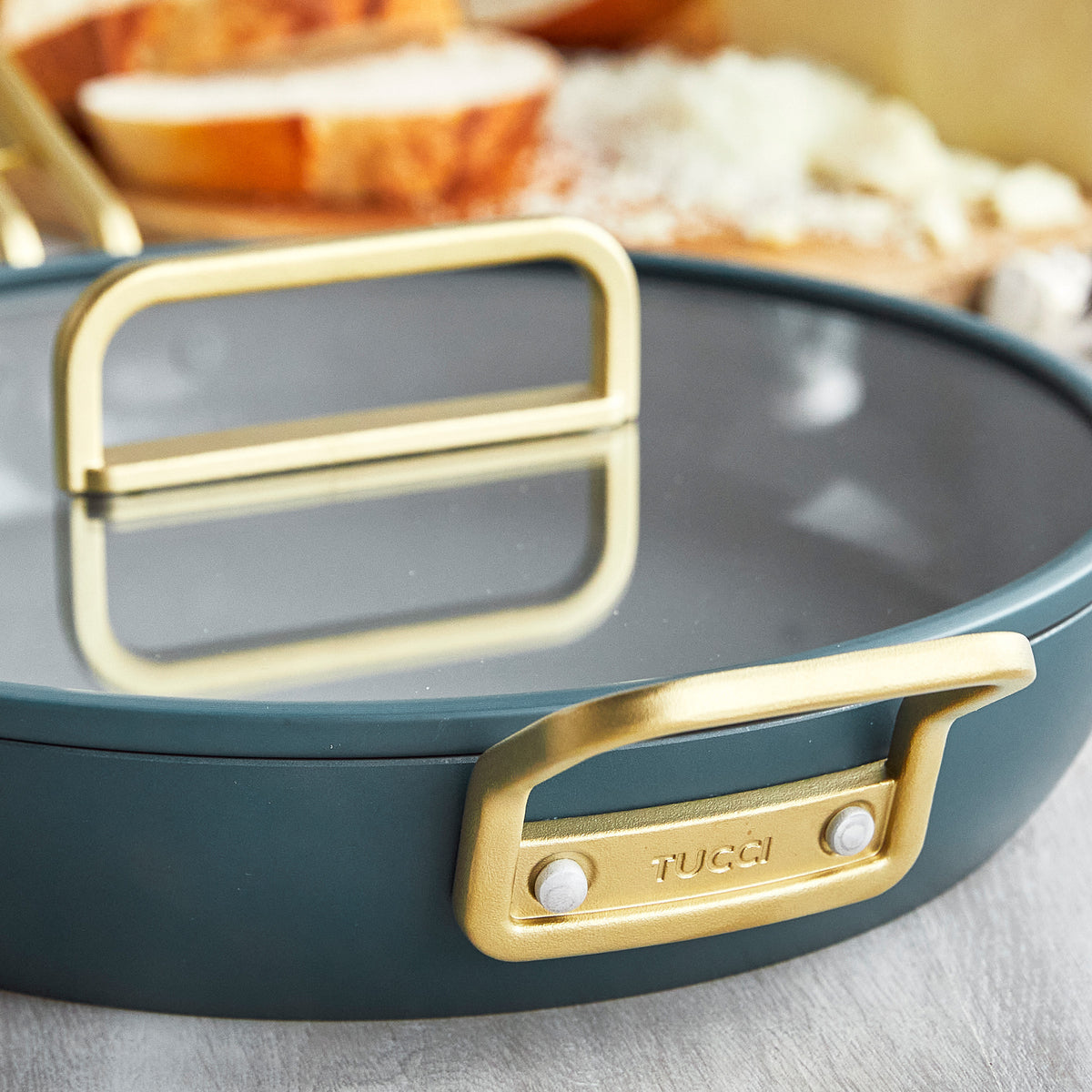 Stanley Tucci™ Ceramic Nonstick 4-Piece Frypan Set | Venetian Teal - Image 8