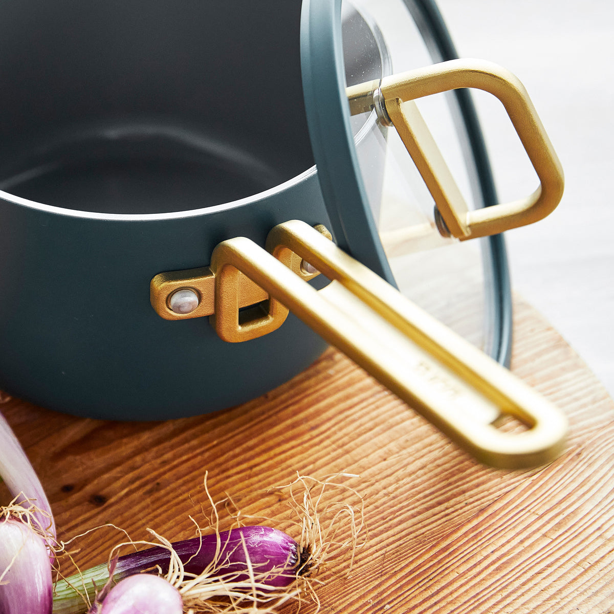Stanley Tucci™ Ceramic Nonstick 4-Piece Saucepan Set | Venetian Teal - Image 8
