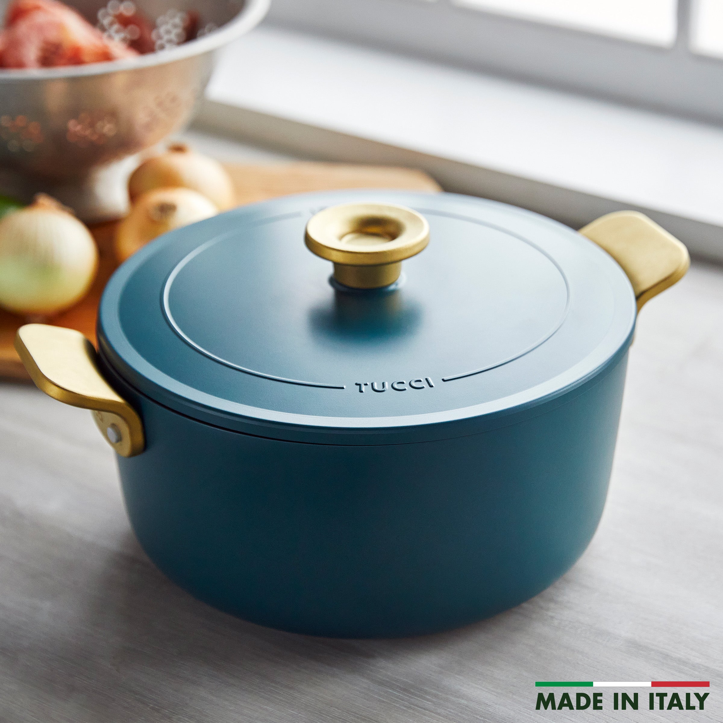 Stanley Tucci™ Ceramic Nonstick 6.5-Quart Dutch Oven | Venetian Teal - Image 3