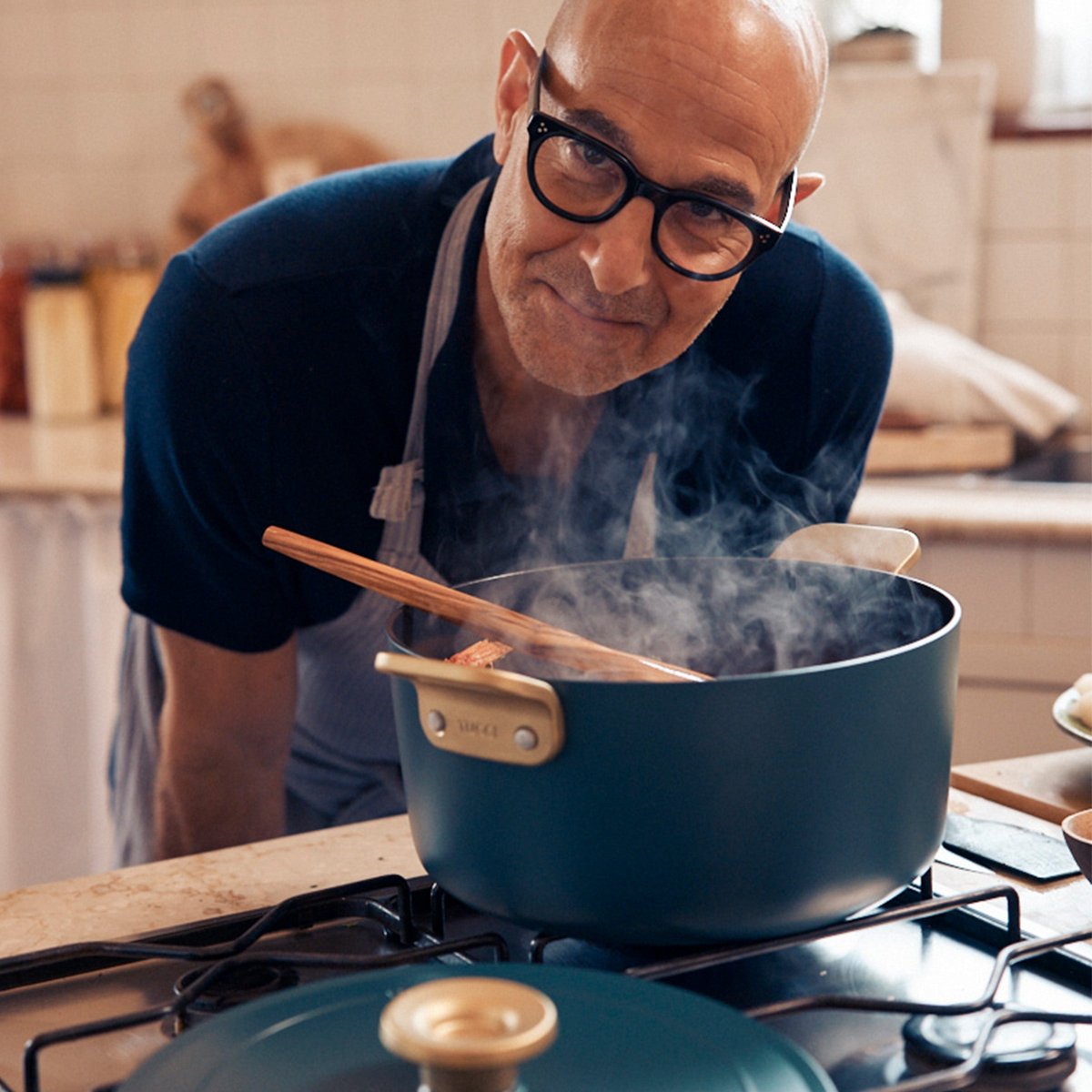 Stanley Tucci™ Ceramic Nonstick 6.5-Quart Dutch Oven | Venetian Teal - Image 2