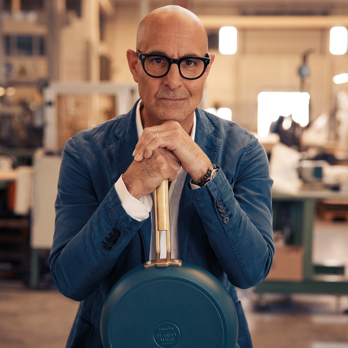 Stanley Tucci™ Ceramic Nonstick 8 and 10 Frypan Set | Venetian Teal - Image 4