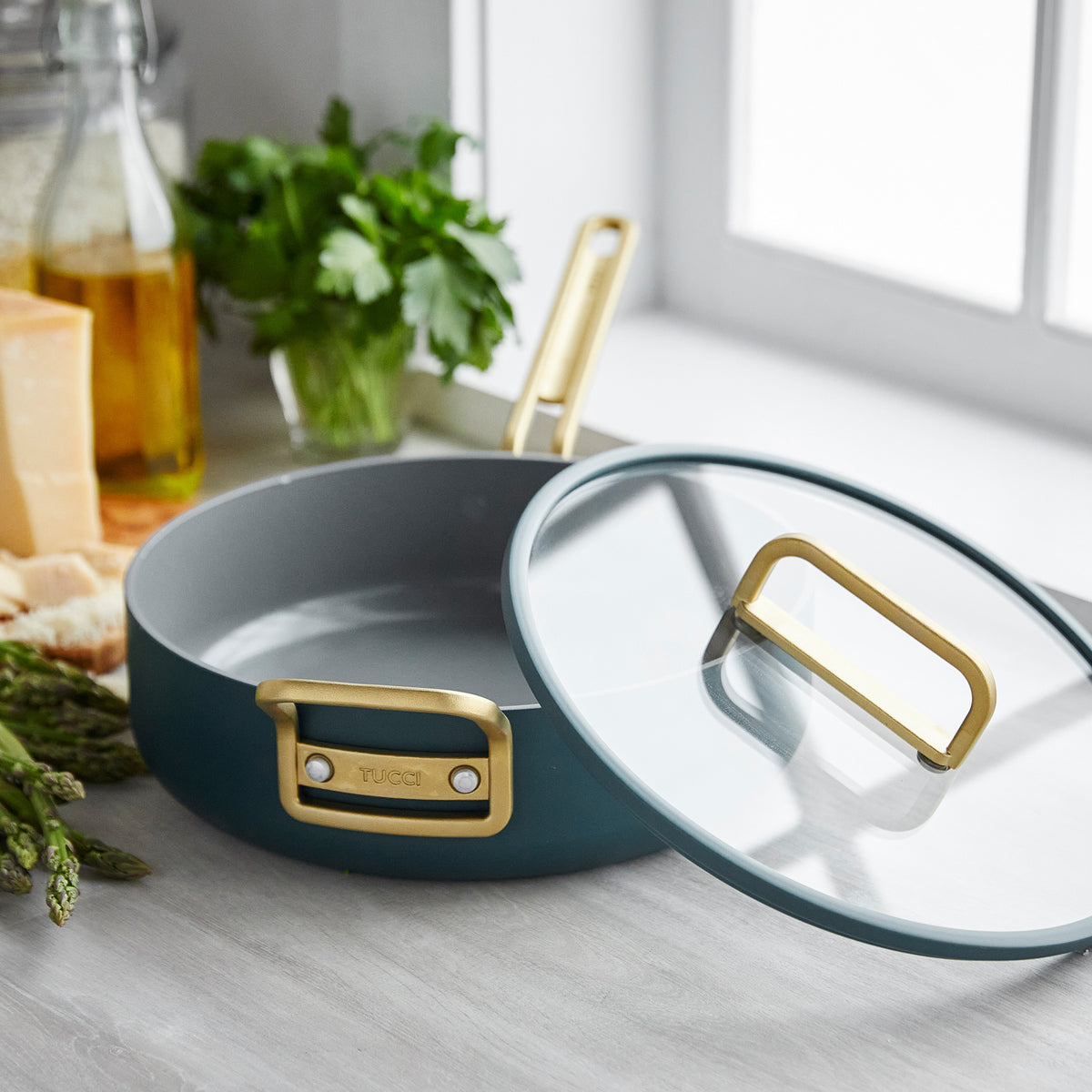 Stanley Tucci™ Ceramic Nonstick 11-Piece Cookware Set | Venetian Teal - Image 10