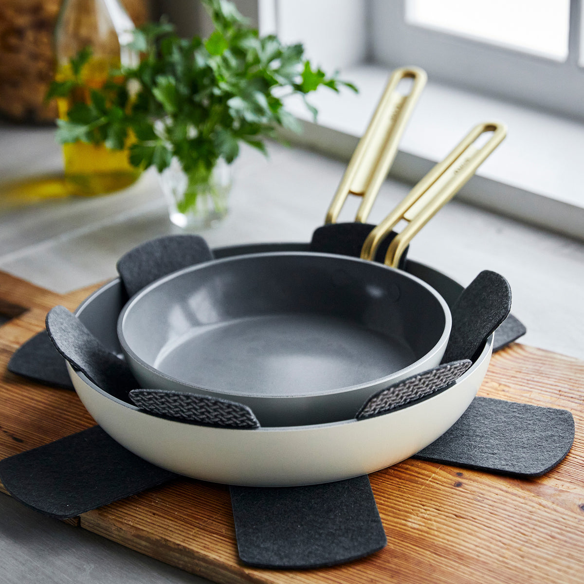 Stanley Tucci™ Ceramic Nonstick 8 Frypan | Carrara White - Image 10