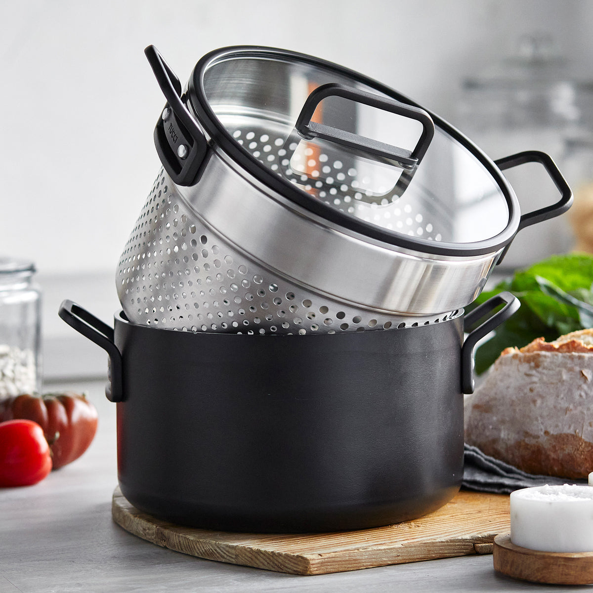 Stanley Tucci™ Ceramic Nonstick 11-Piece Cookware Set | Milano Black - Image 6