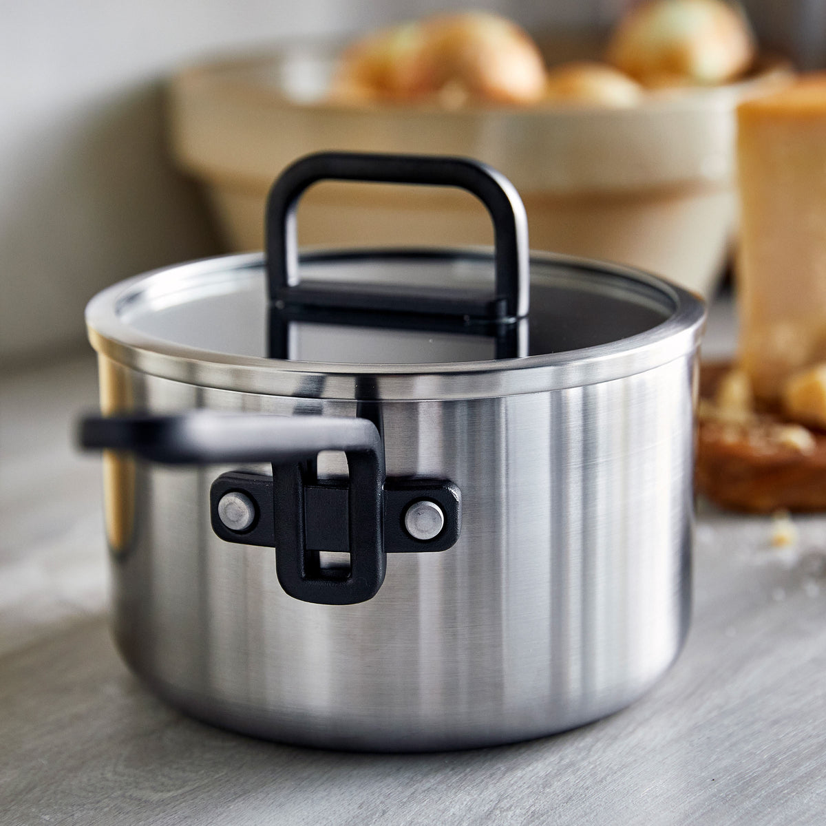 Stanley Tucci™ Stainless Steel Ceramic Nonstick 2-Quart Saucepan with Lid - Image 4