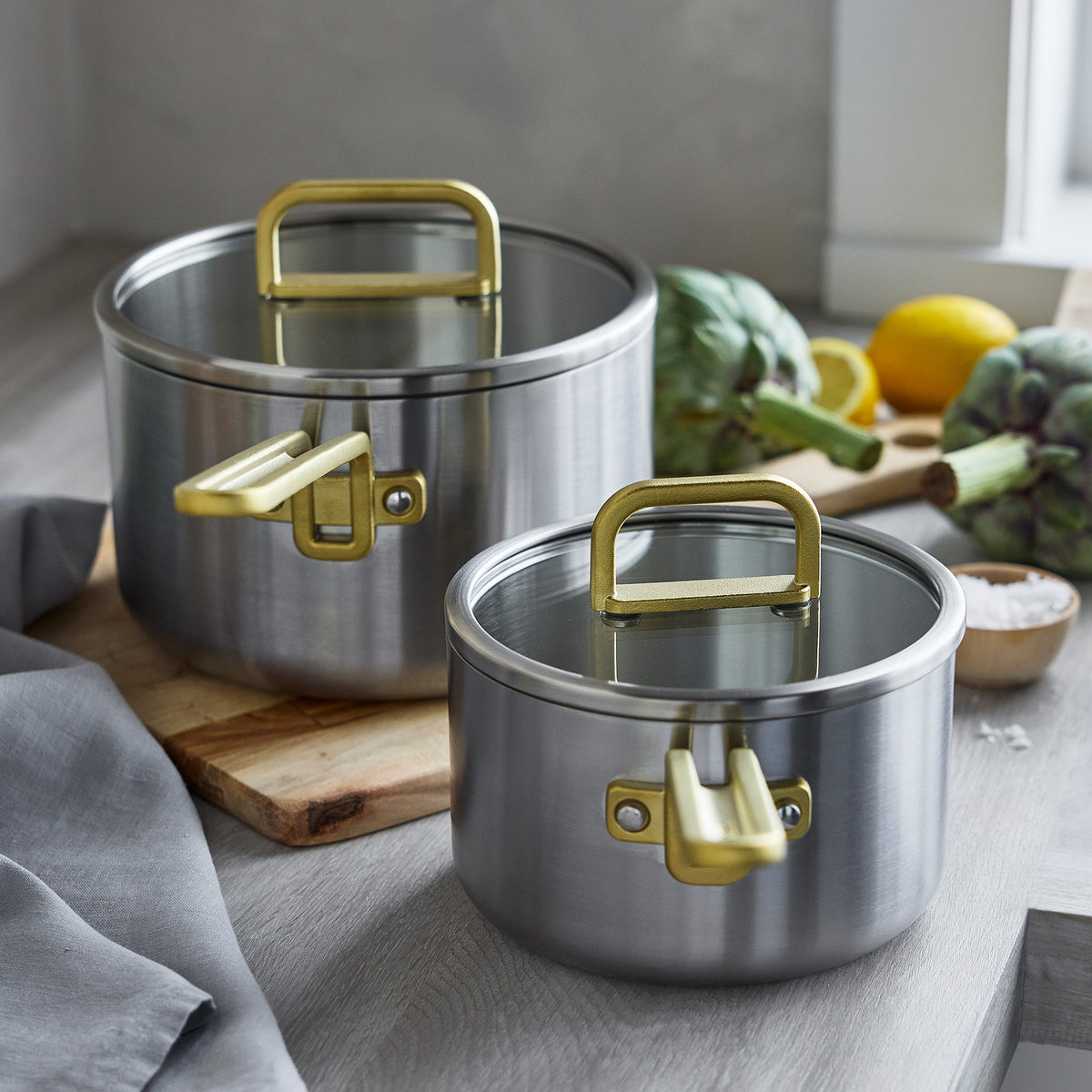 Stanley Tucci™ Uncoated Stainless Steel 4-Quart Saucepan with Lid - Image 8