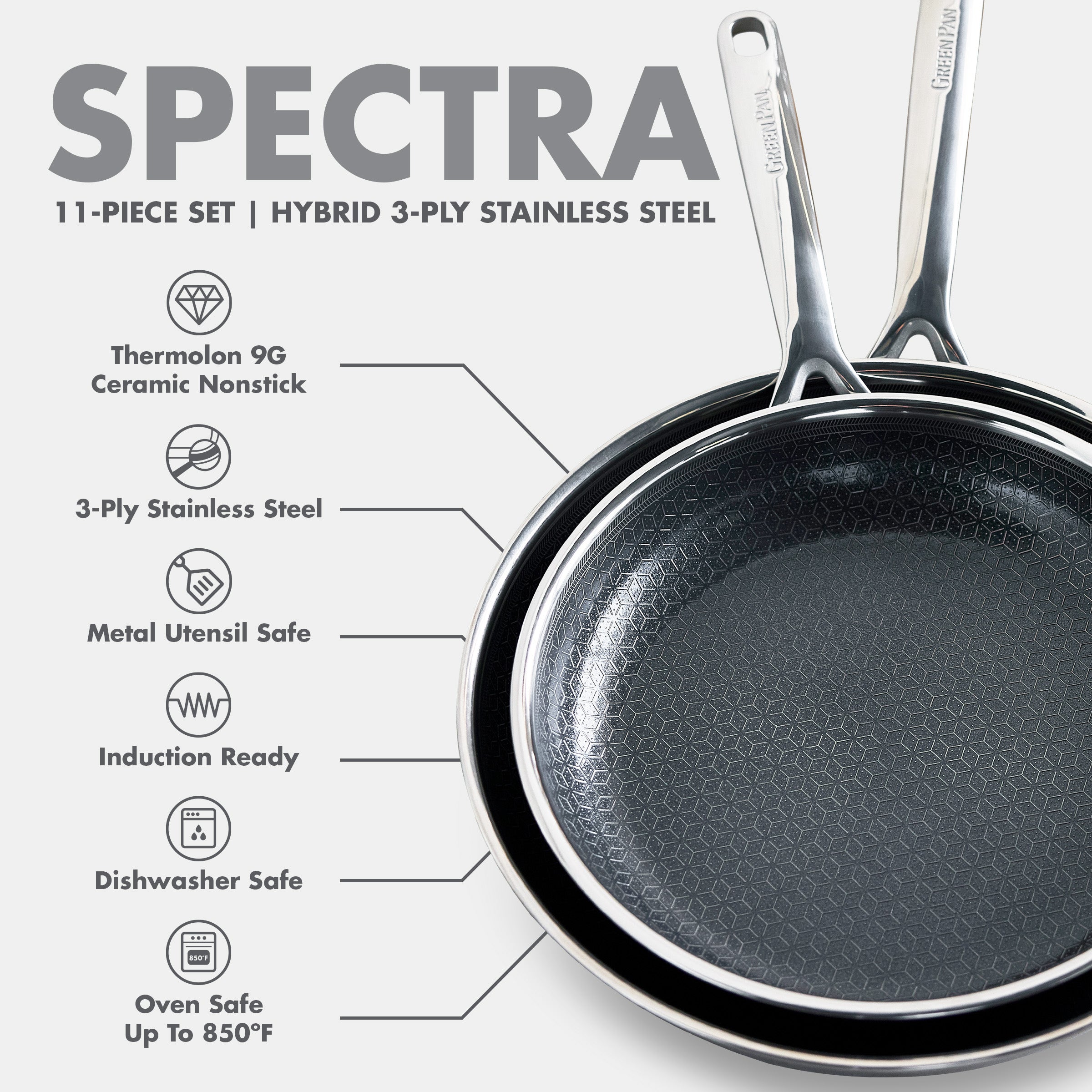 Spectra Thermobond Hybrid Ceramic Nonstick 12-Piece Cookware Set - Image 15