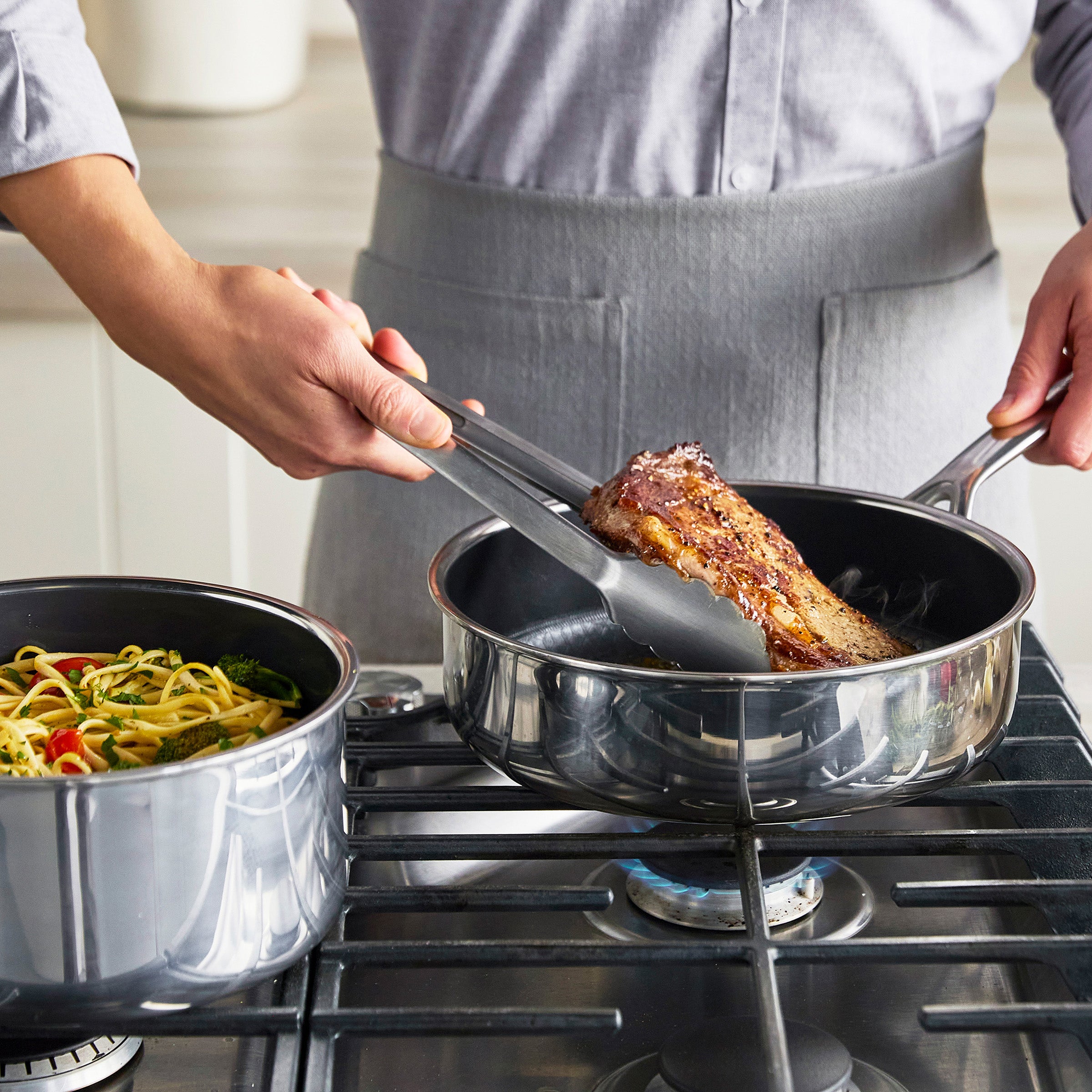Spectra Thermobond Hybrid Ceramic Nonstick 12-Piece Cookware Set - Image 7
