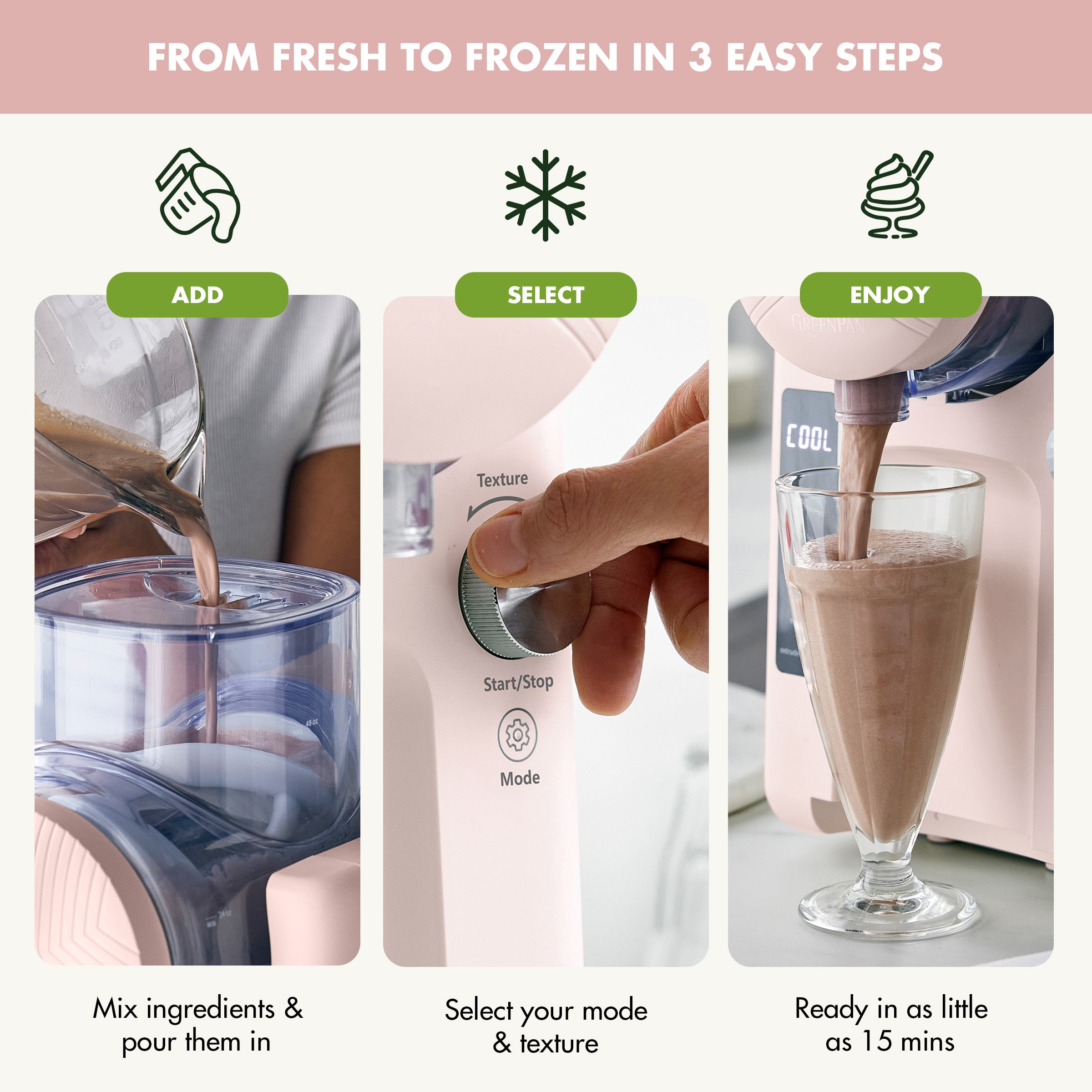 Frost Classic 15-in-1 Ice Cream & Frozen Drink Maker | Cotton Candy - Image 5