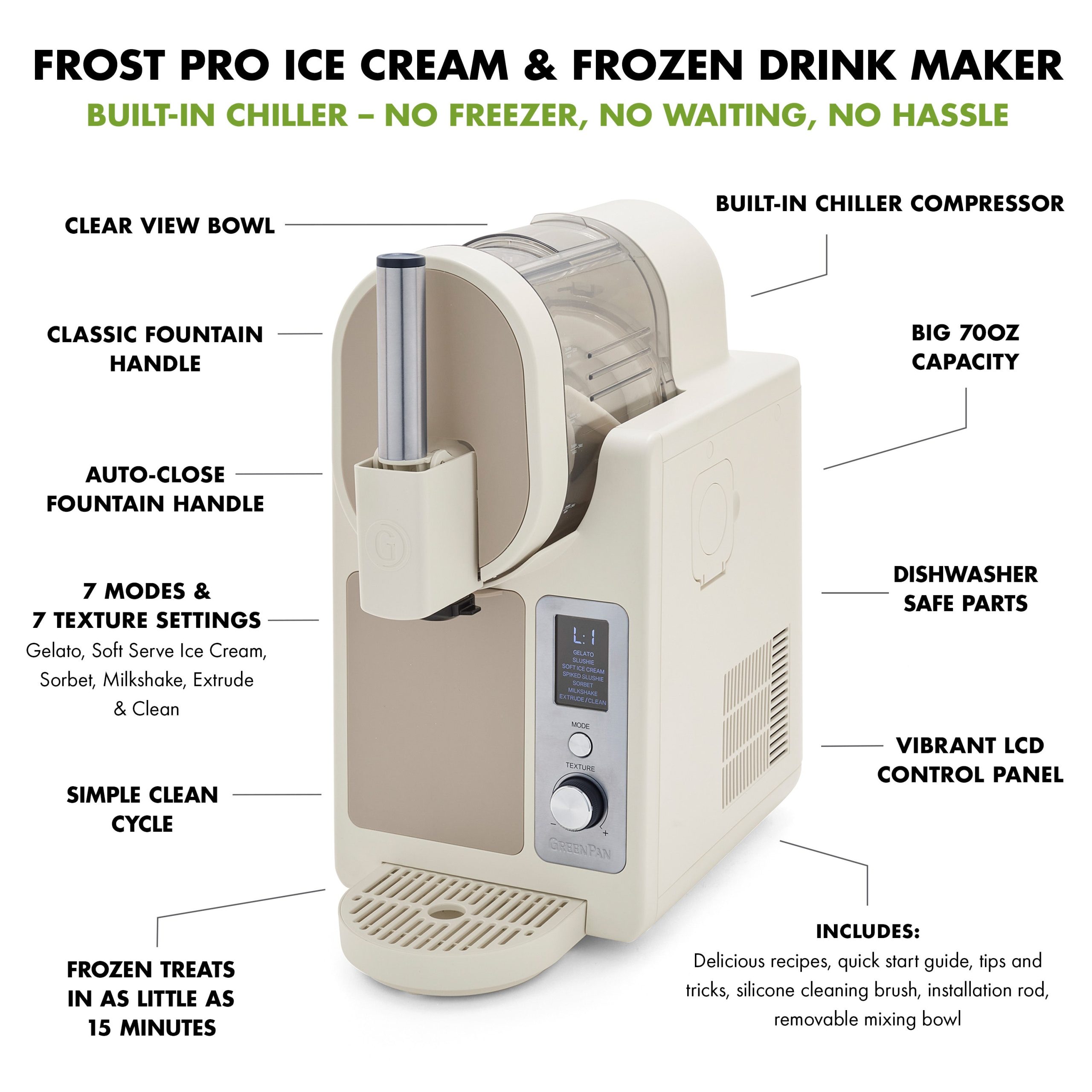 Frost Pro 16-in-1 Ice Cream. Gelato & Frozen Drink Maker | Cream - Image 5