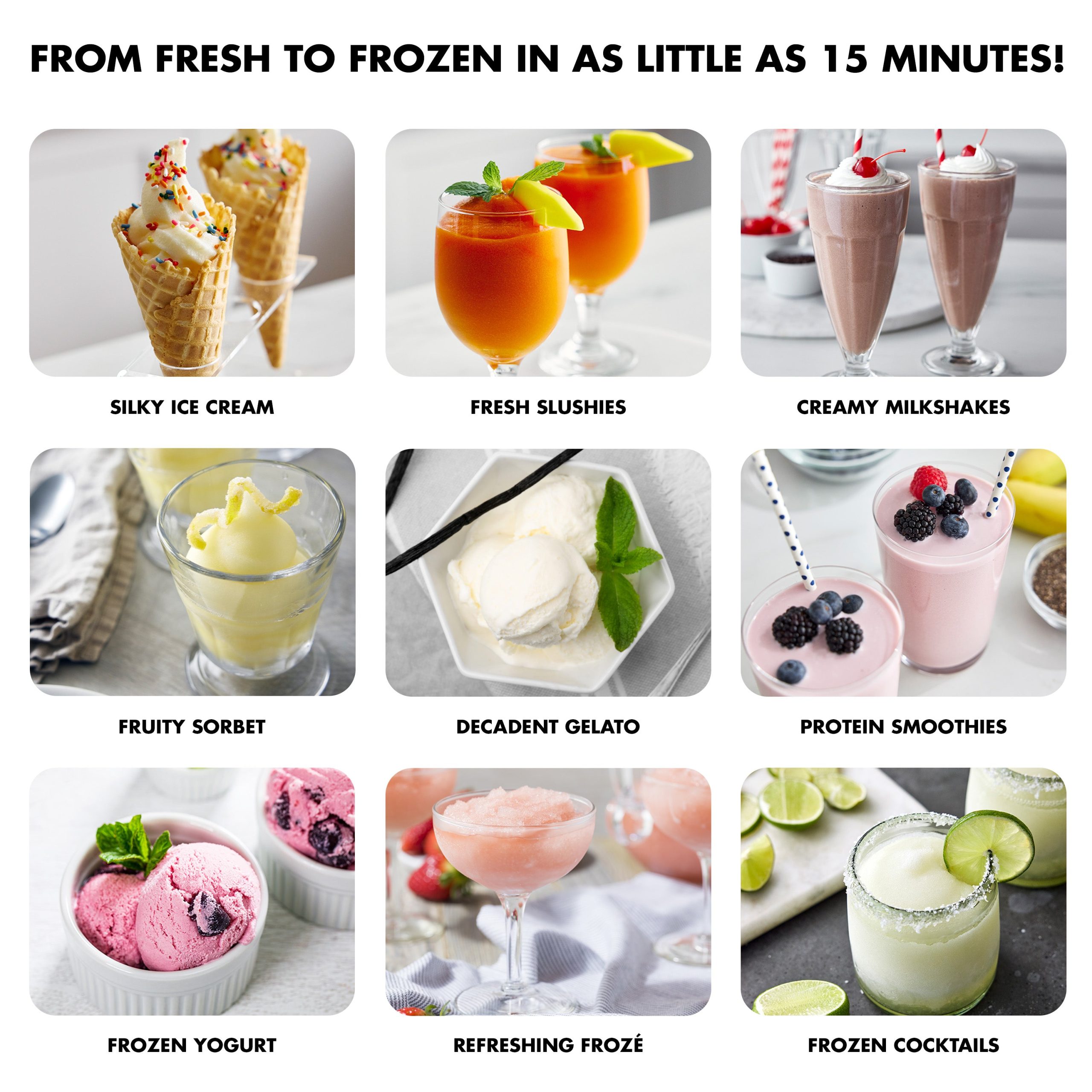 Frost Pro 16-in-1 Ice Cream. Gelato & Frozen Drink Maker | Cream - Image 16