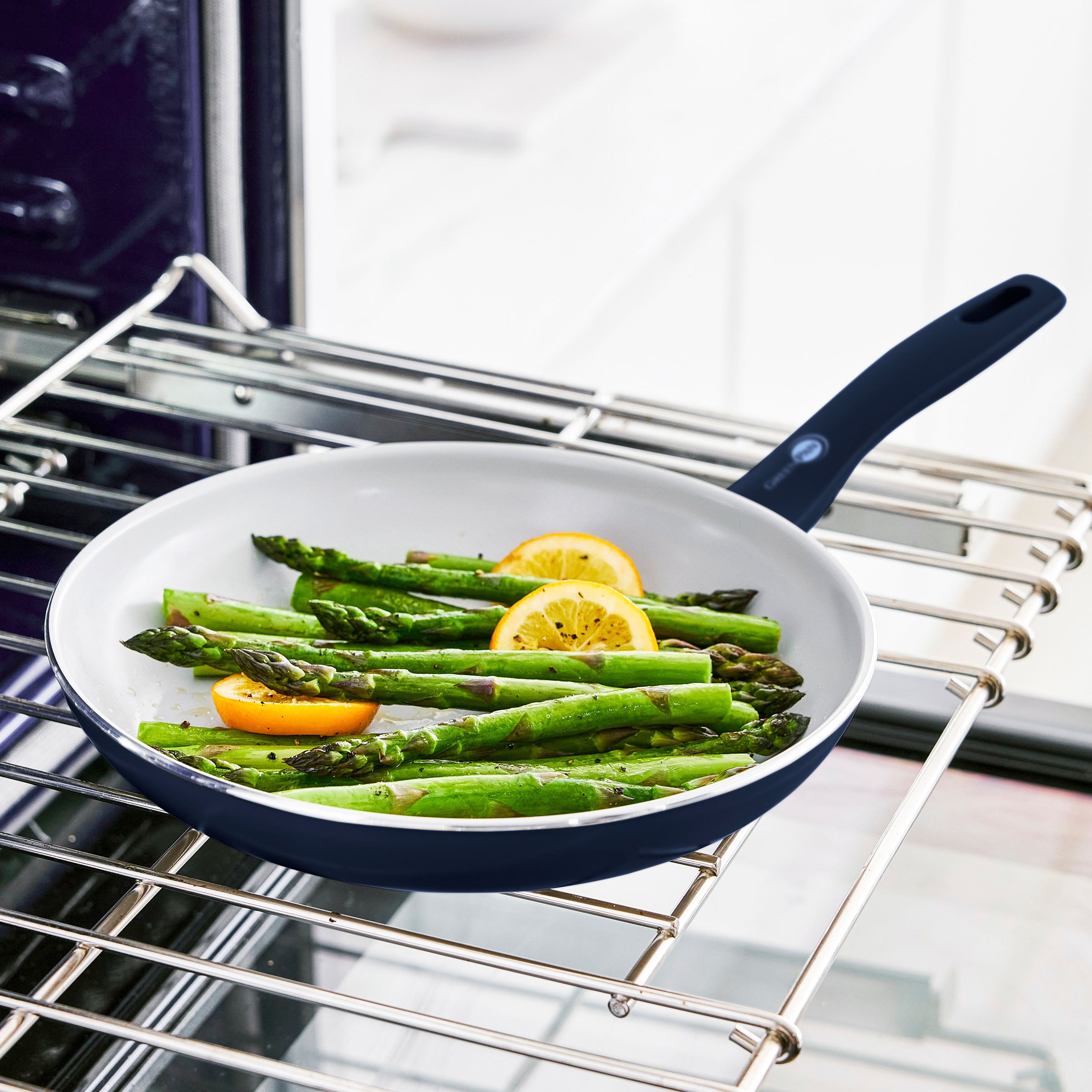 Dover Ceramic Nonstick 12-Piece Cookware Set | Oxford Blue - Image 4