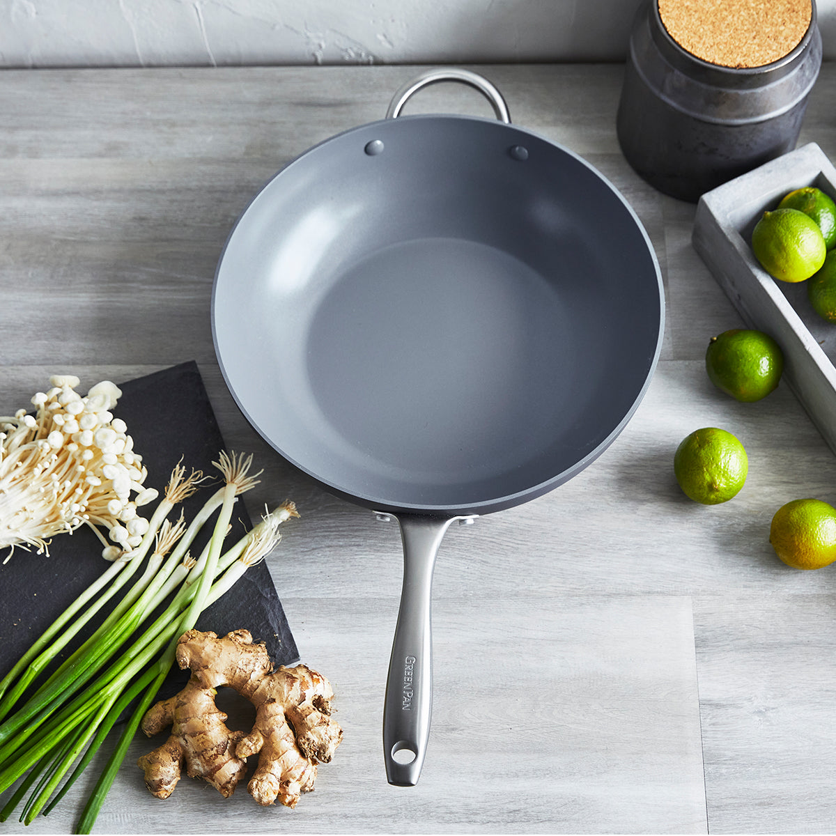 Lima Ceramic Nonstick 12.5 Wok - Image 2
