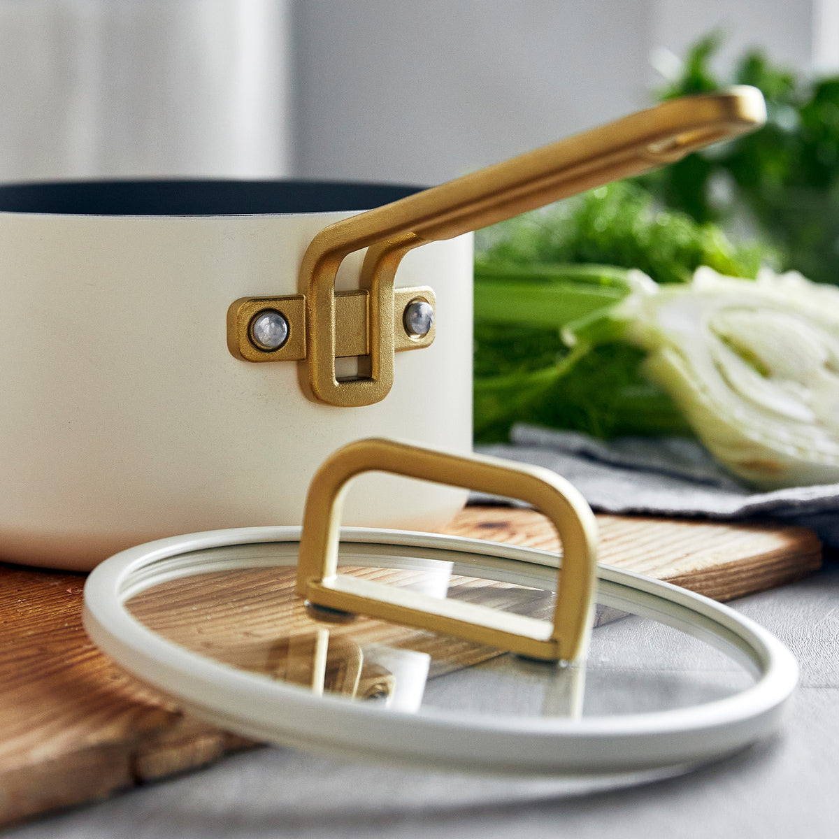 Stanley Tucci™ Ceramic Nonstick 6-Piece Cookware Set | Carrara White - Image 8