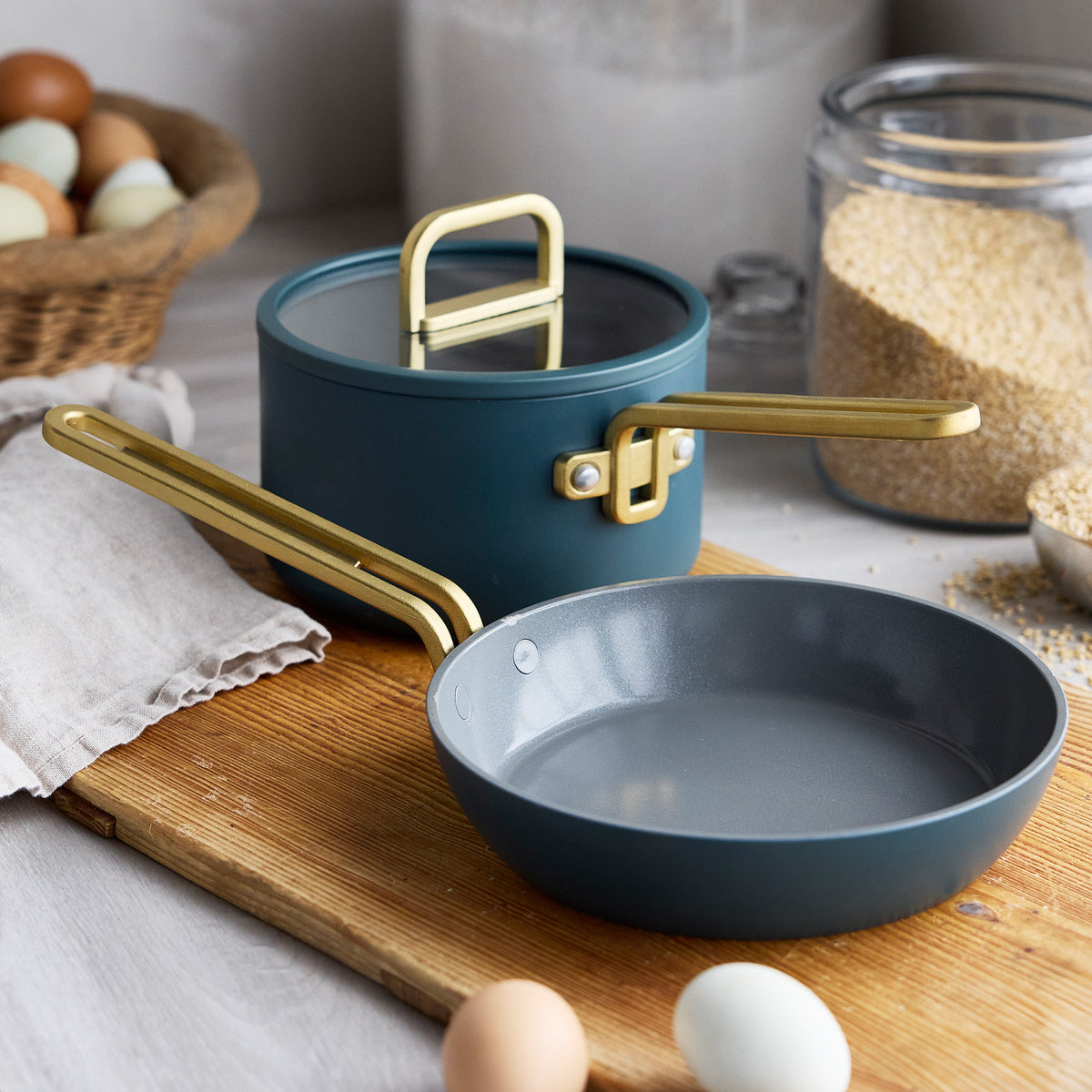 Stanley Tucci™ Ceramic Nonstick 6-Piece Cookware Set | Venetian Teal - Image 8