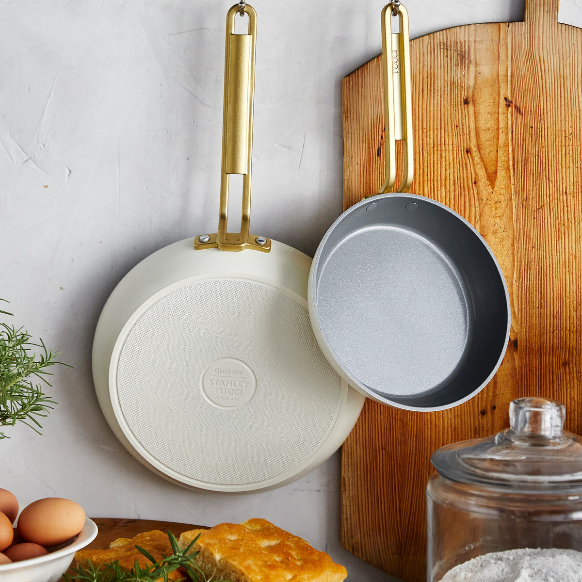Stanley Tucci™ Ceramic Nonstick 4-Piece Chef Set | Carrara White - Image 4