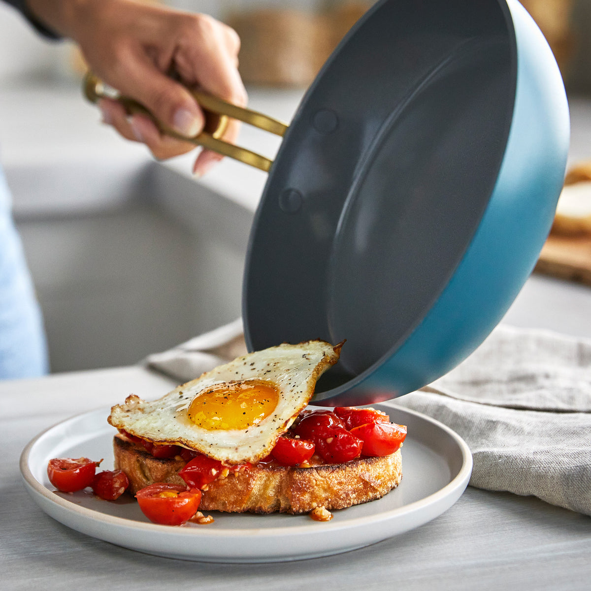 Stanley Tucci™ Ceramic Nonstick 3-Piece Mini Set | Venetian Teal - Image 6