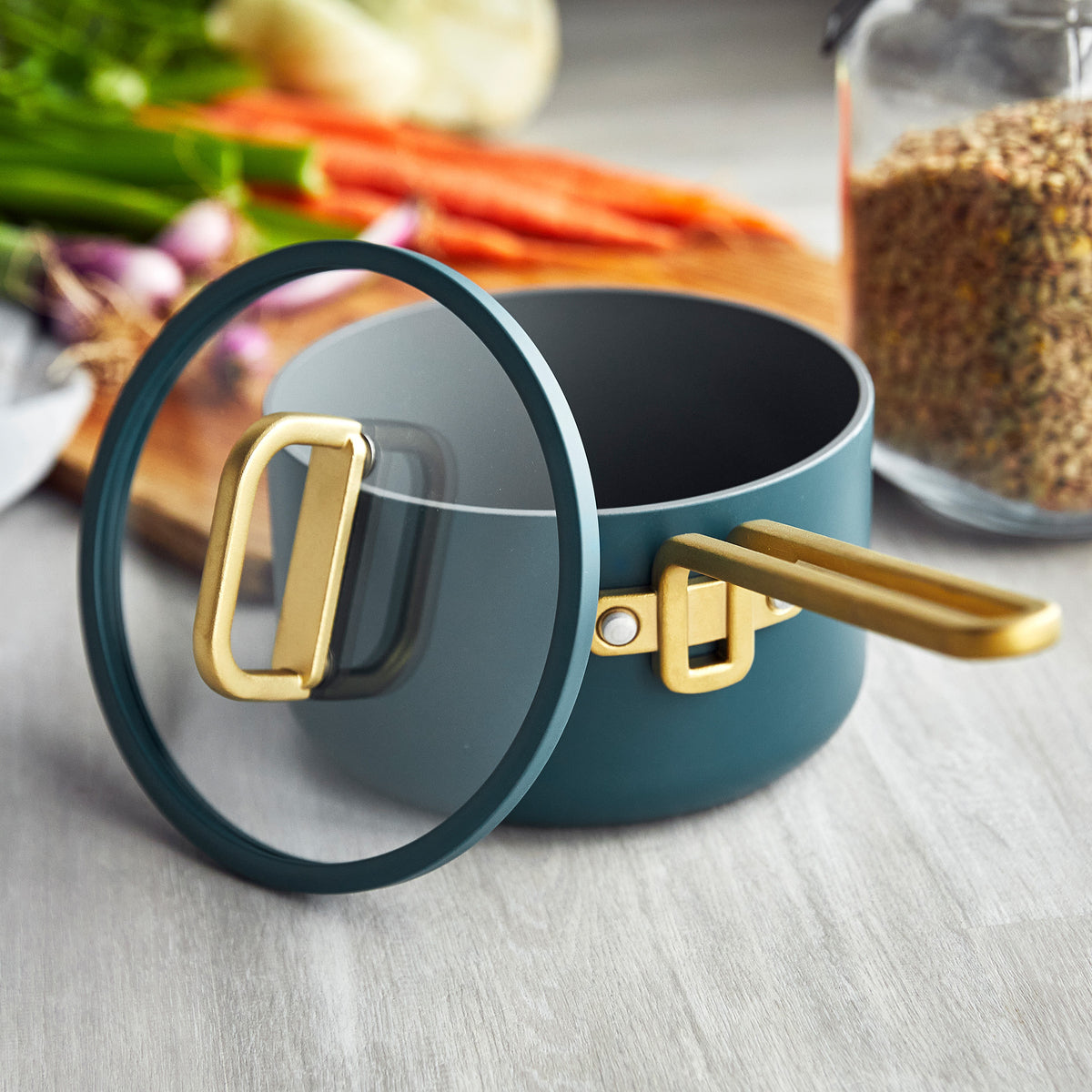 Stanley Tucci™ Ceramic Nonstick 3-Piece Mini Set | Venetian Teal - Image 7