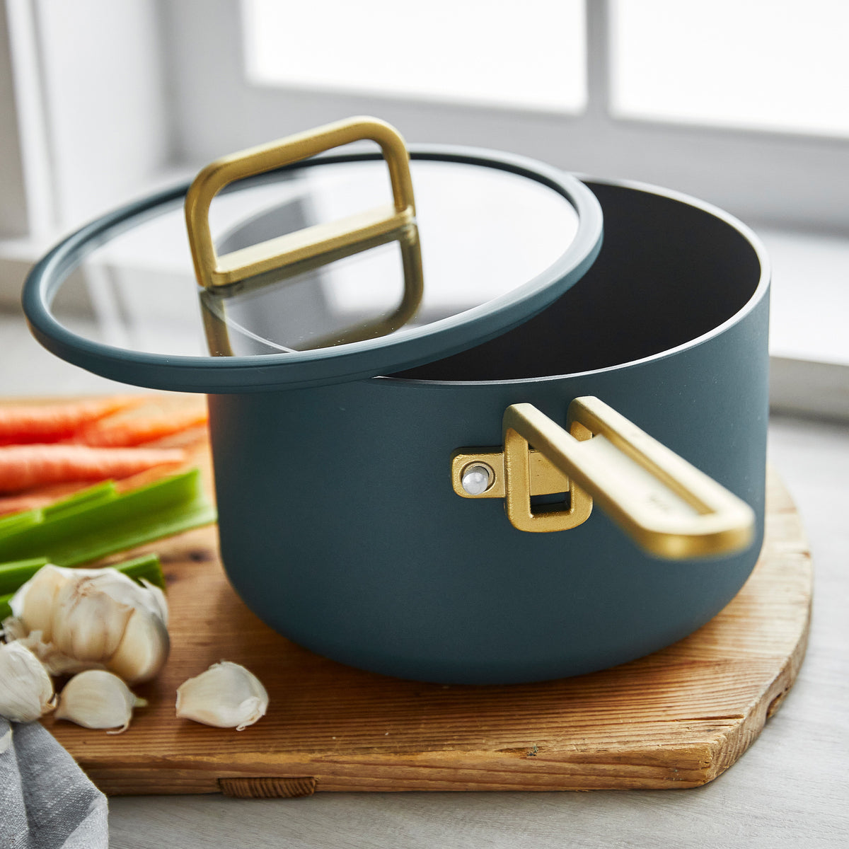 Stanley Tucci™ Ceramic Nonstick 4-Piece Chef Set | Venetian Teal - Image 8