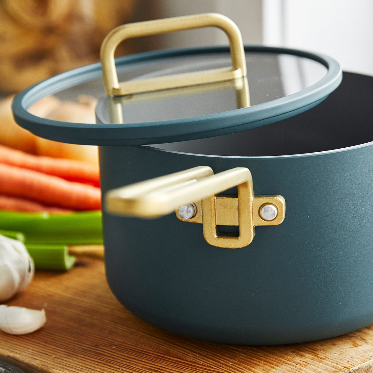 Stanley Tucci™ Ceramic Nonstick 4-Piece Chef Set | Venetian Teal - Image 9